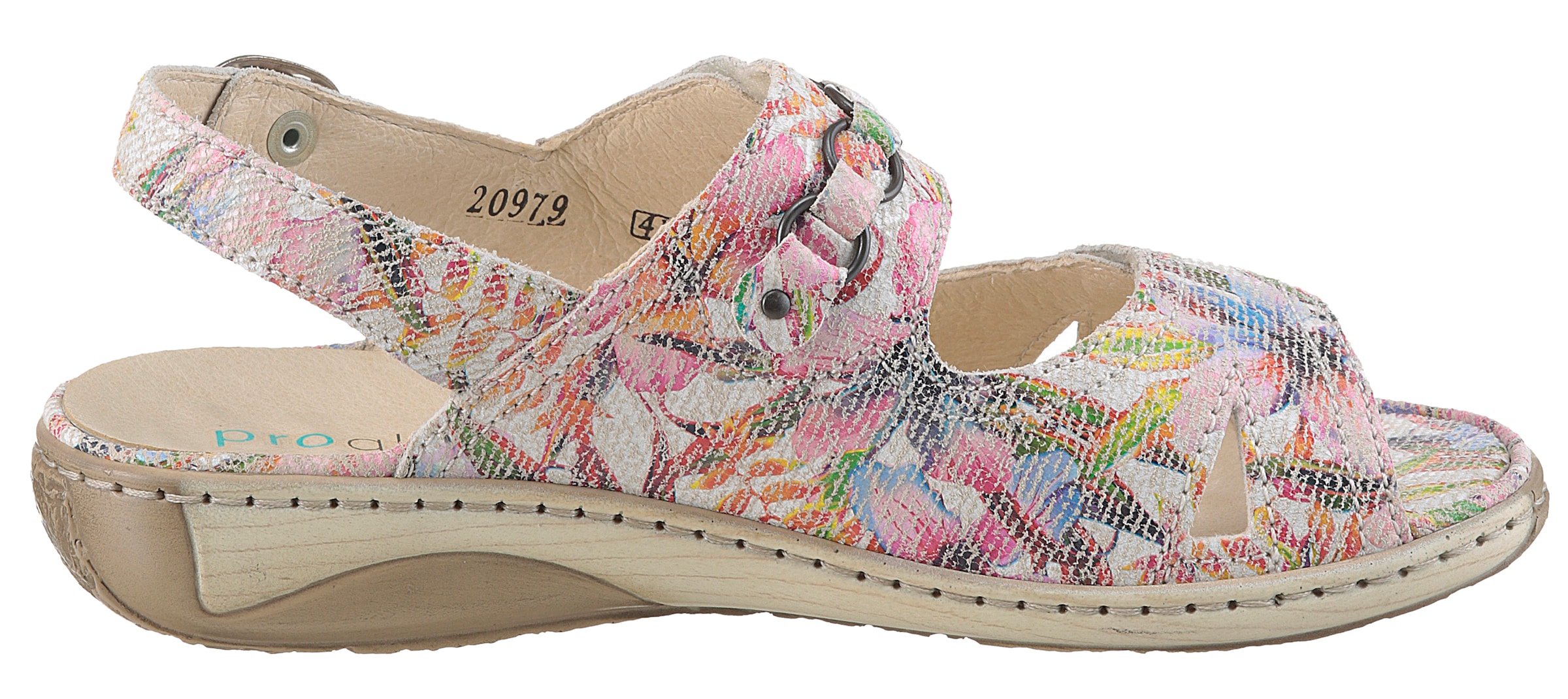 Waldläufer Sandale »GARDA«, Sommerschuh, Klettschuh, Sandalette in Bequemweite G (= weit)