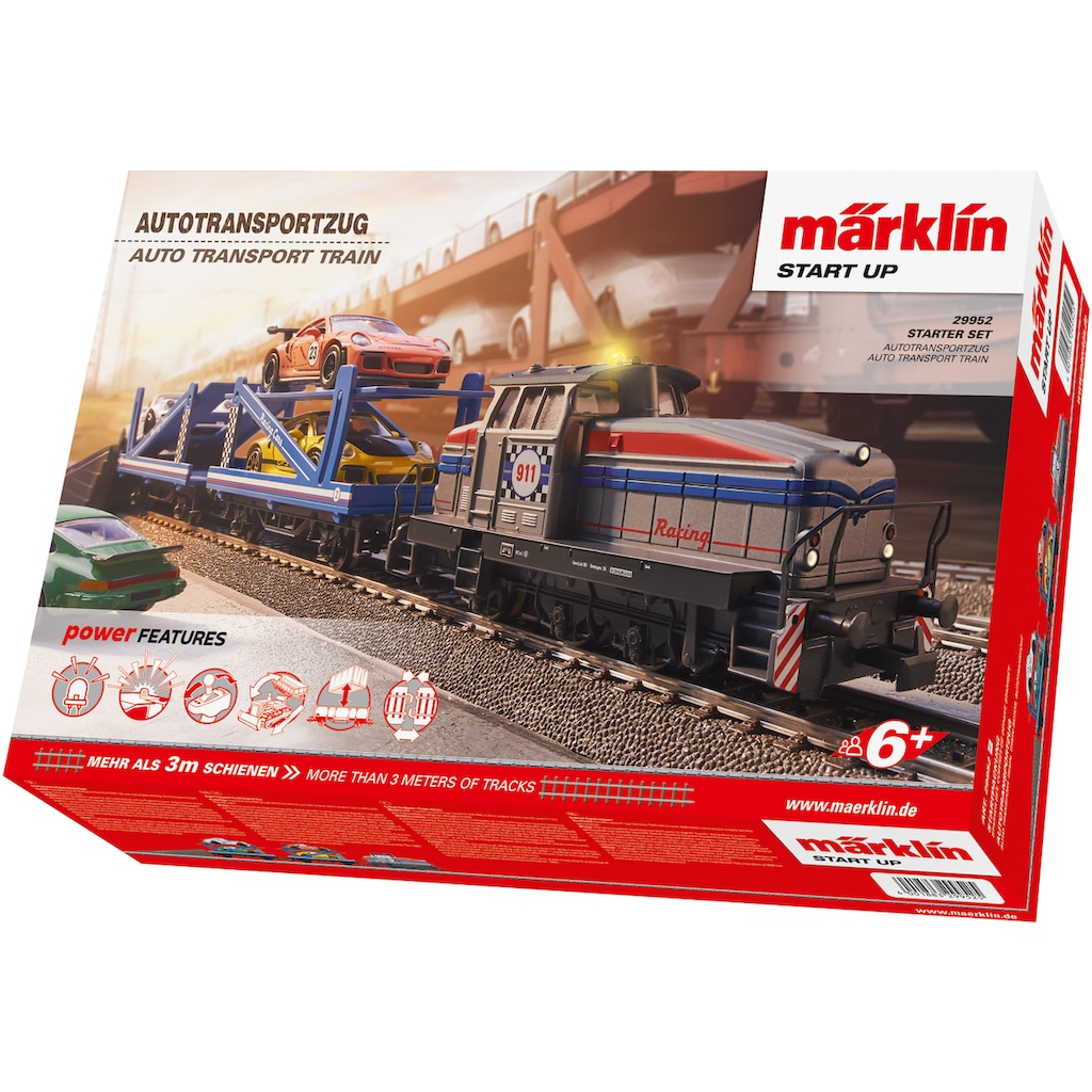 Märklin Spielzeugeisenbahn-Set »Märlin Start up - Startpackung Autotransportzug - 29952«, mit Licht; 230 V; Made in Europe