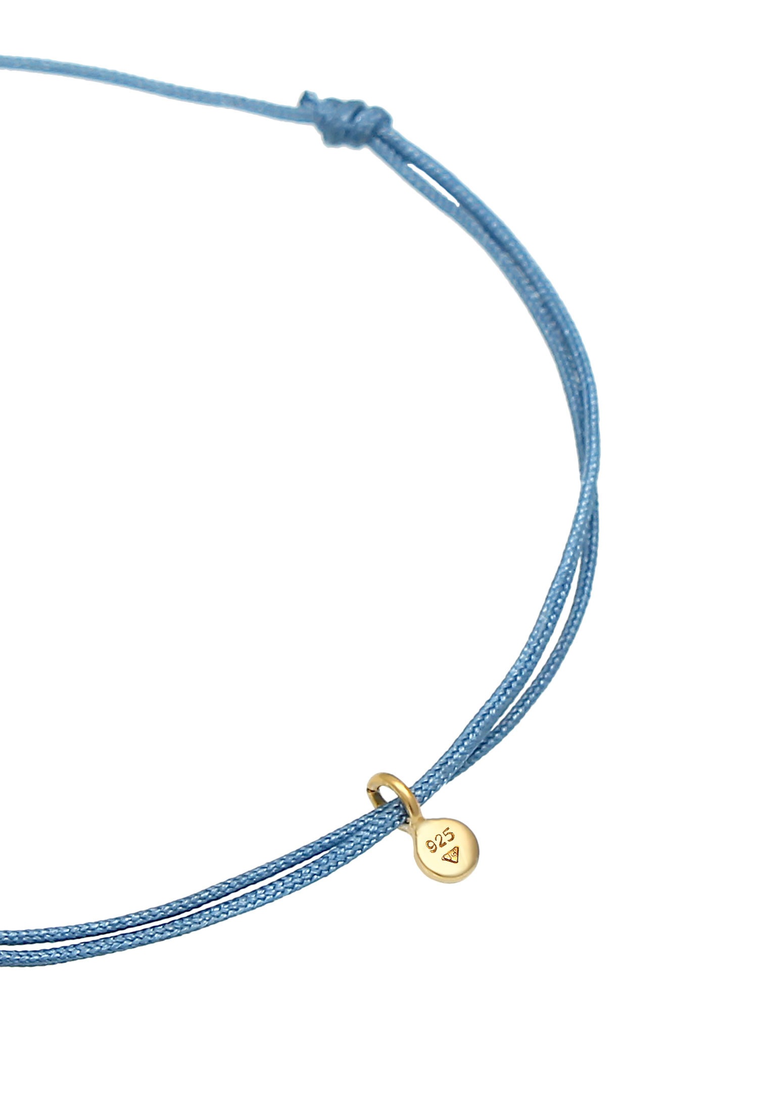 Elli Armkette »Armband Textil Nylon Kugeln Bead 925 Silber«