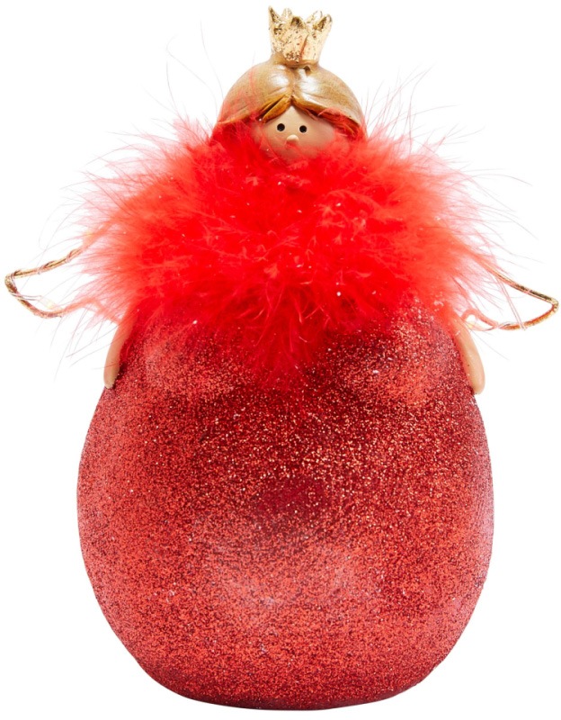 Schneider LED Dekofigur »Molly Rouge, Weihnachtsdeko rot«, mit roter Feder-Boa kaufen