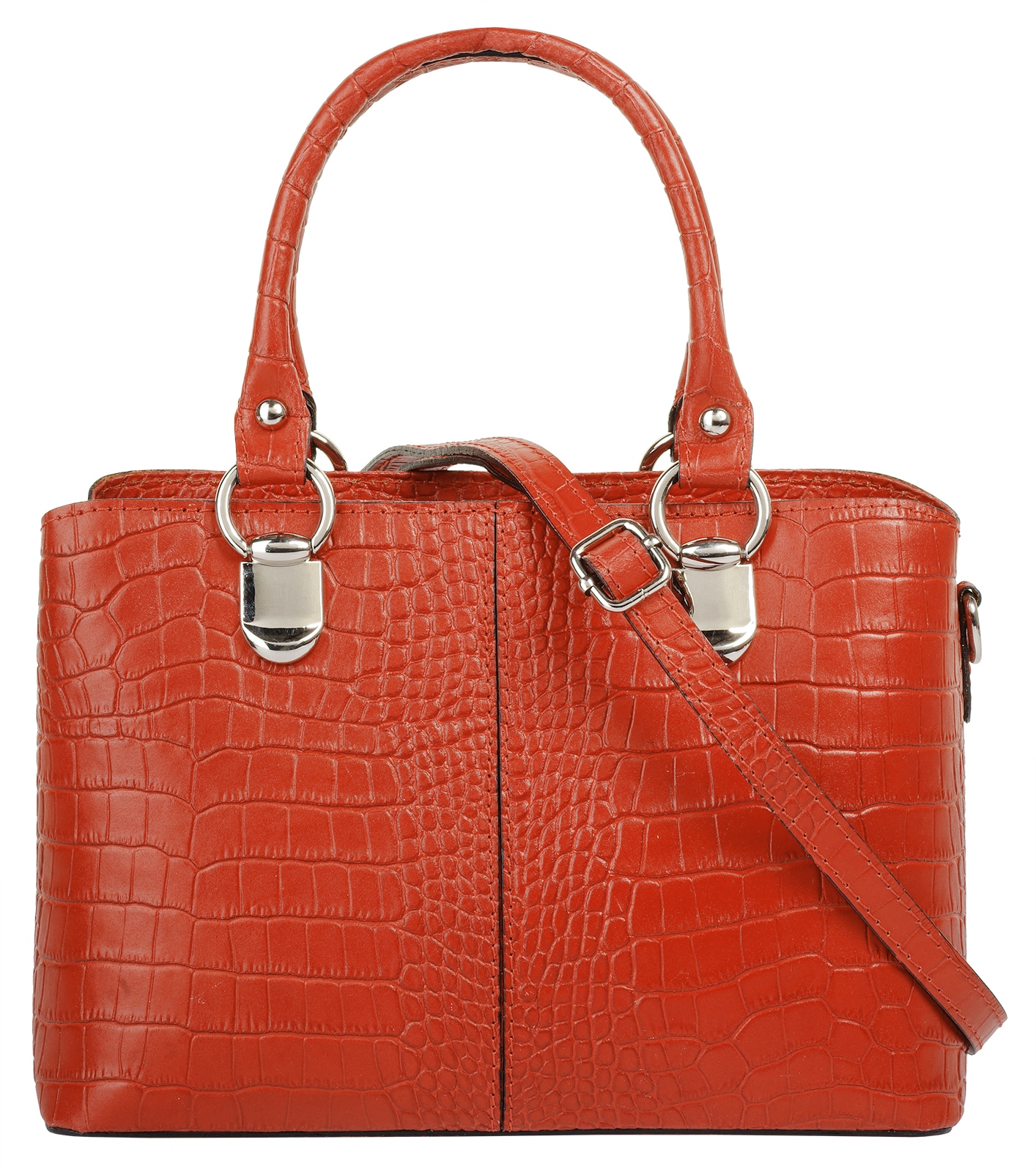 Cluty Umhängetasche, echt Leder, Made in Italy
