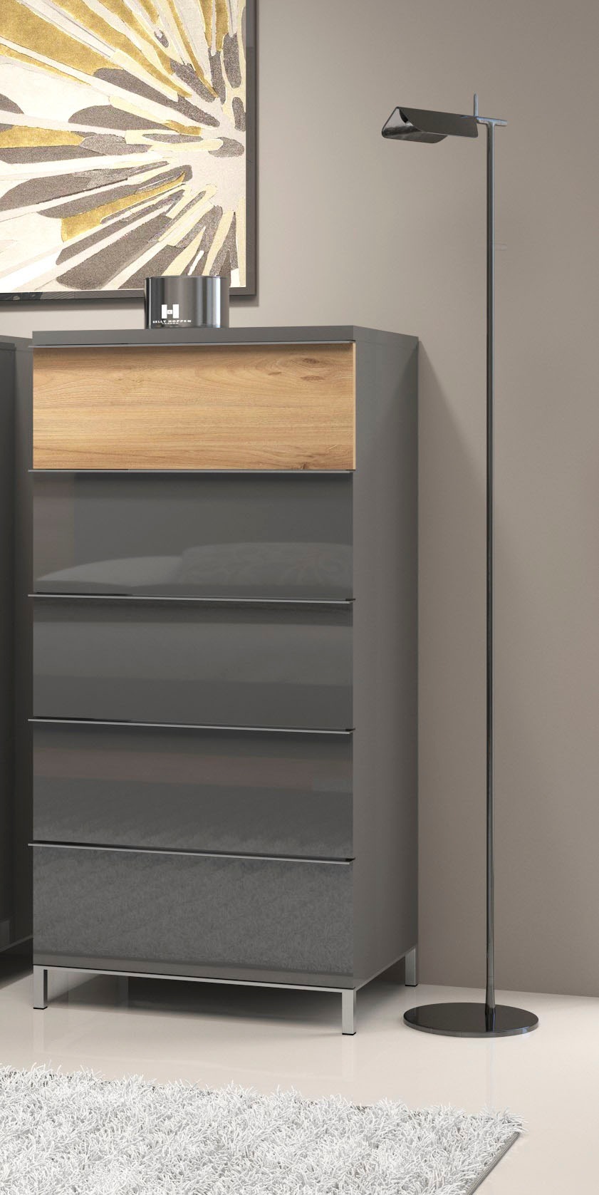 Places of Style Schubkastenkommode »Onyx«, UV lackiert, mit Soft-Close-Funktion