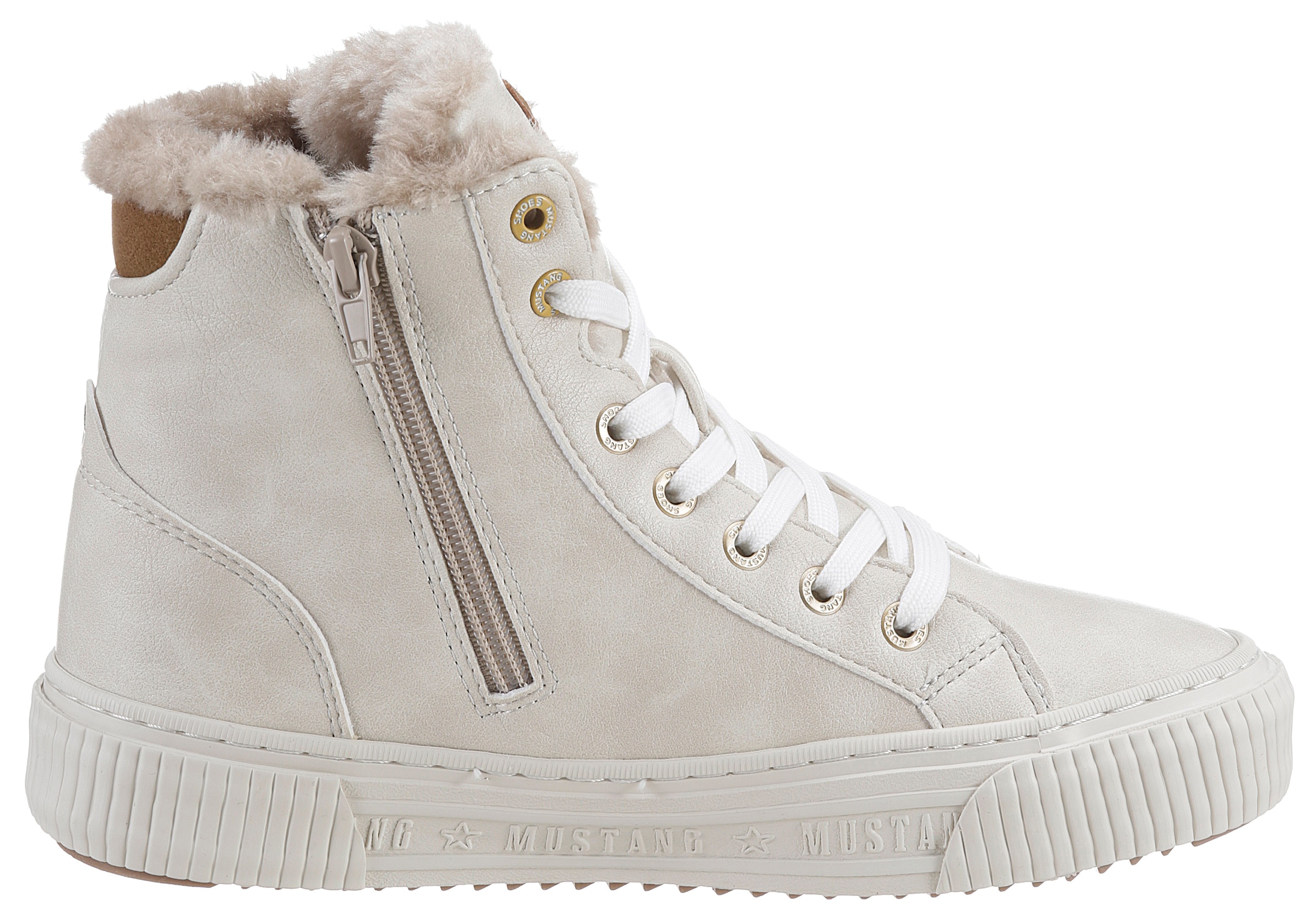 Mustang Shoes Winterboots, High Top Sneaker, Schnürboots mit Plateausohle