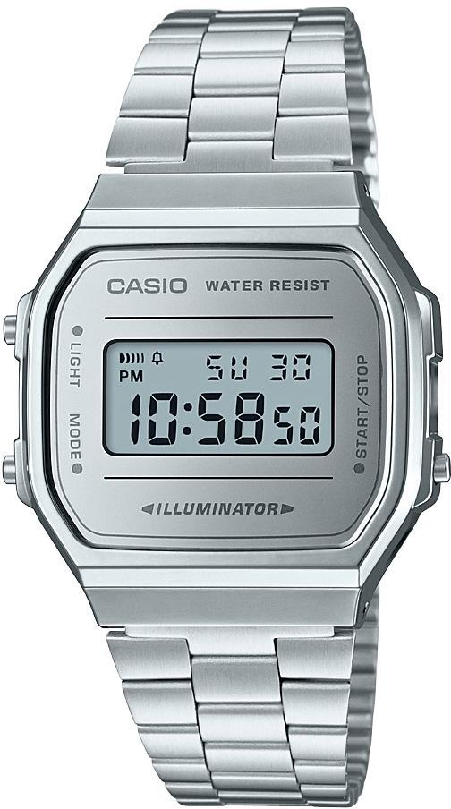 CASIO VINTAGE Chronograph »A168WEM-7EF«, Quarzuhr, Armbanduhr, Damen, Herren, digital, retro, Stoppfunktion