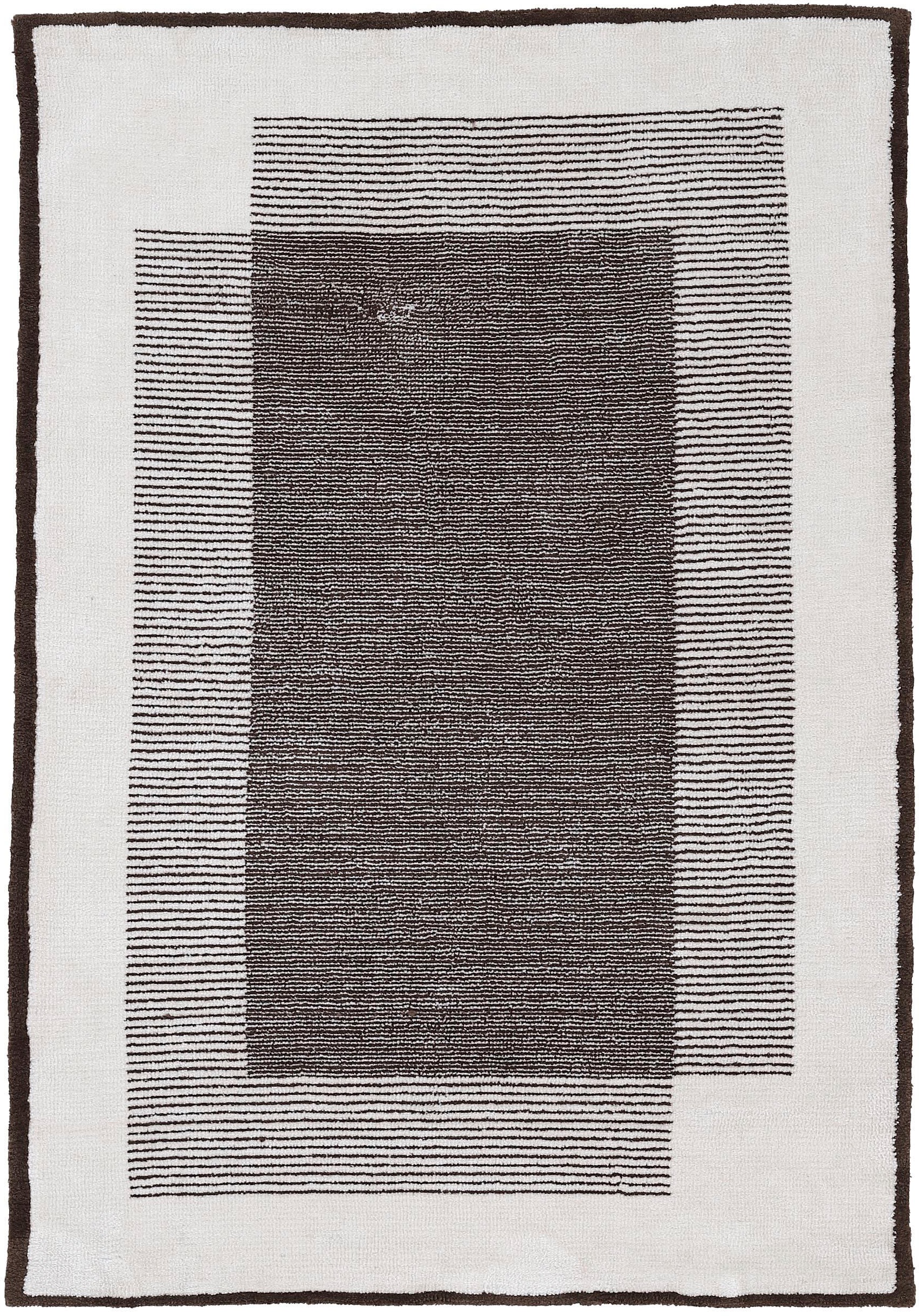 carpetfine Teppich »Holly 7«, rechteckig, 12 mm Höhe, geometrisches Design, gestreift, Hoch Tief Struktur
