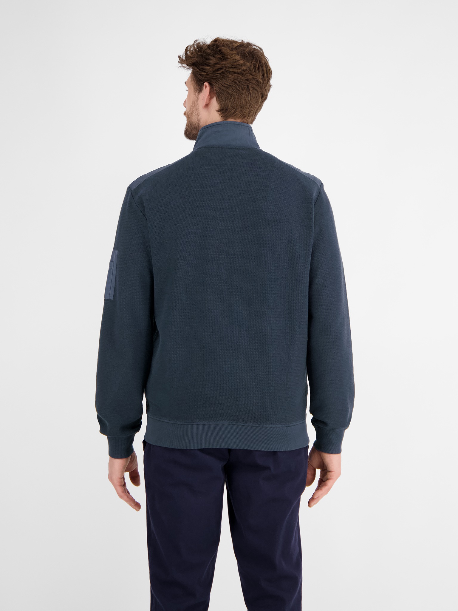 LERROS Sweatjacke, mit Logo Stickerei