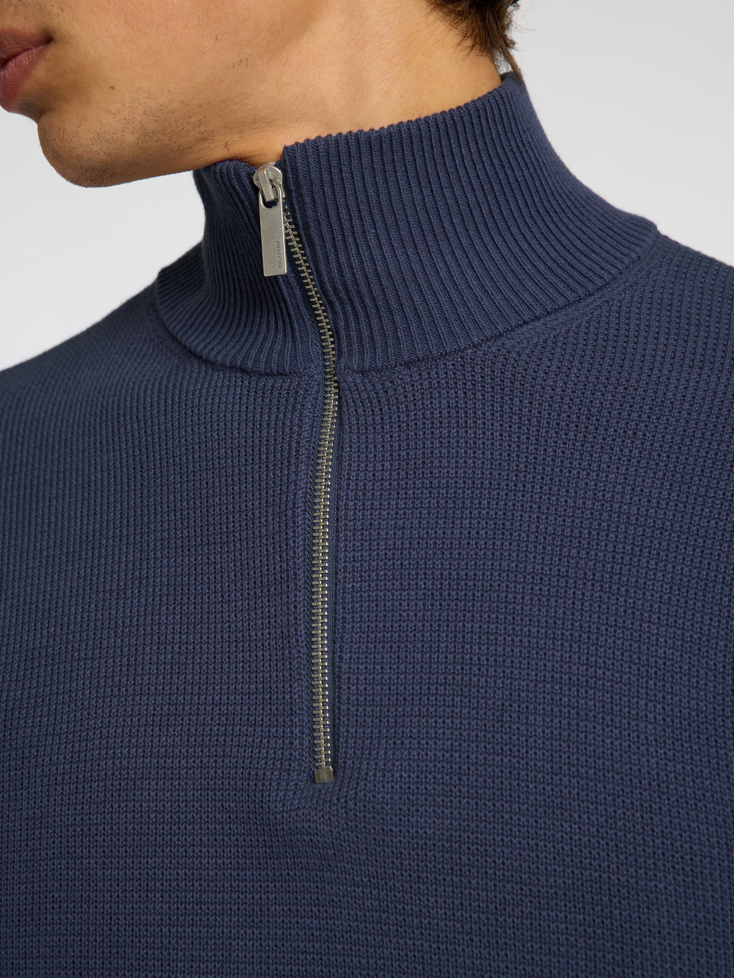 SELECTED HOMME Troyer »SLHDANE LS KNIT STRUCTURE HALF ZIP NOOS«