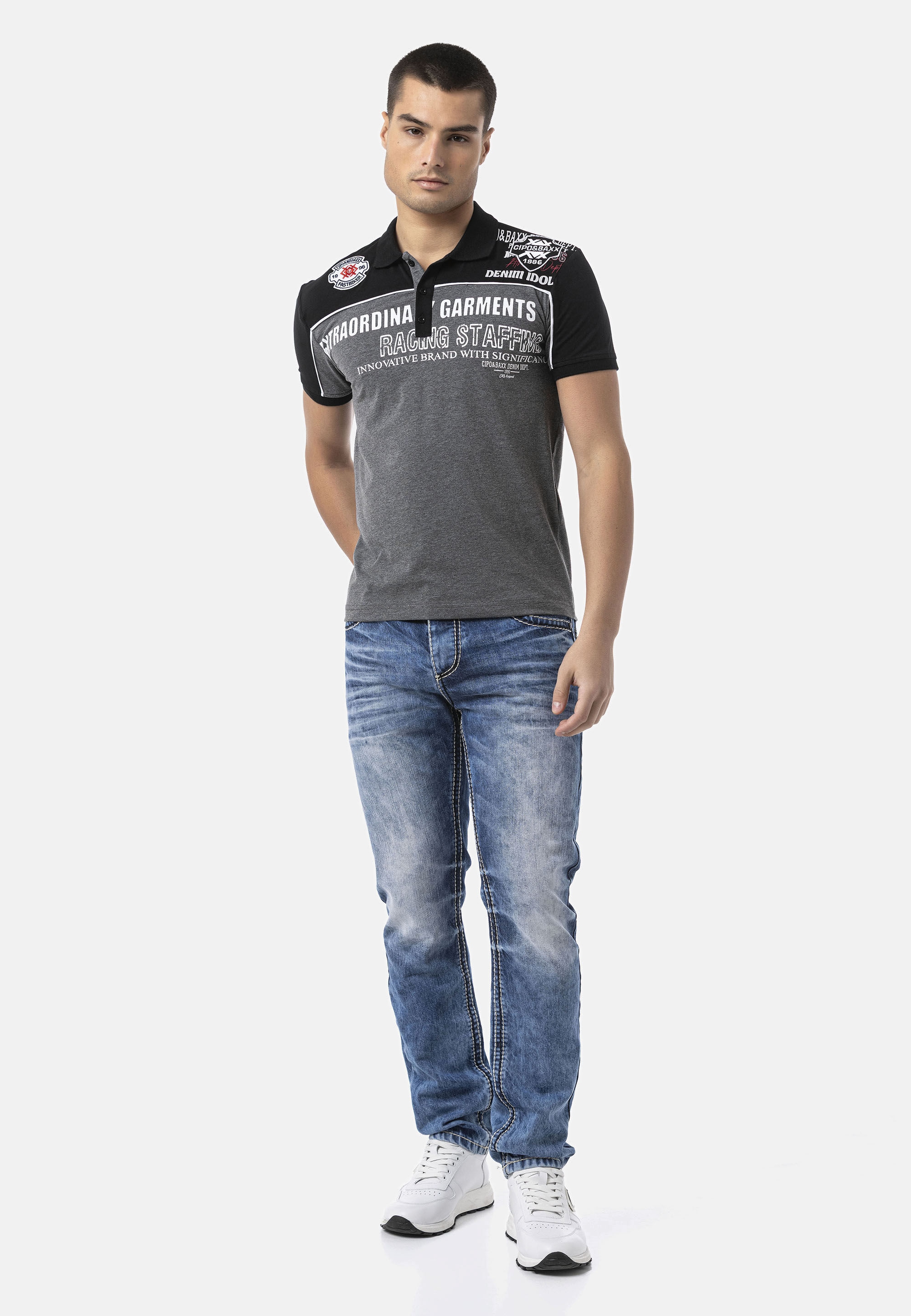Cipo & Baxx T-Shirt »CT803« hoher Tragekomfort
