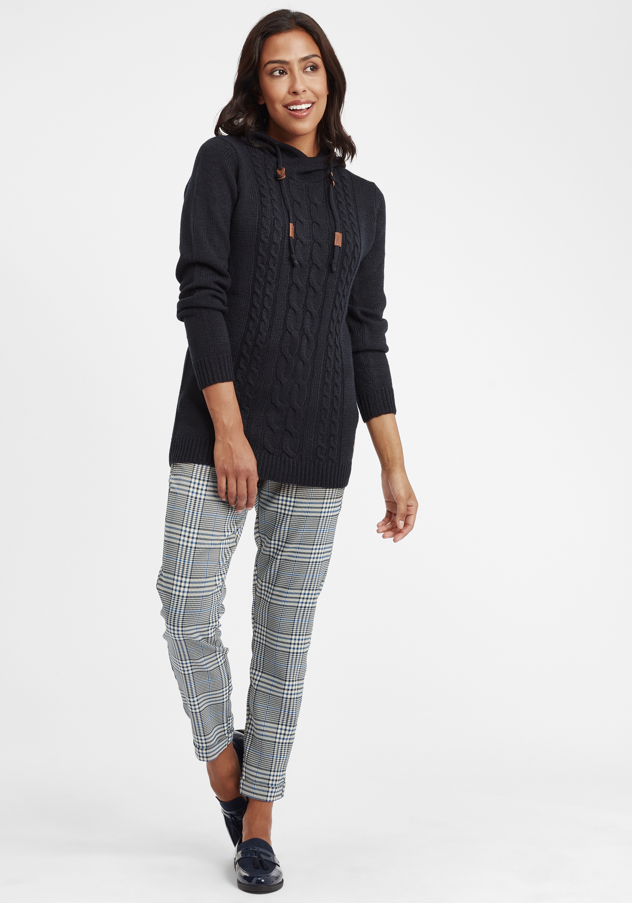 OXMO Strickjacke »Strickpullover OXCable«