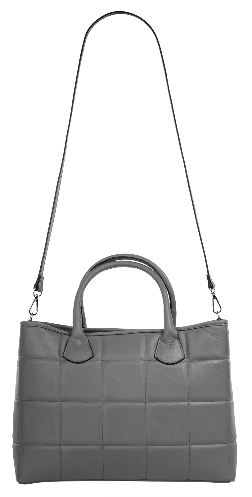 Cluty Henkeltasche, echt Leder, Made in Italy