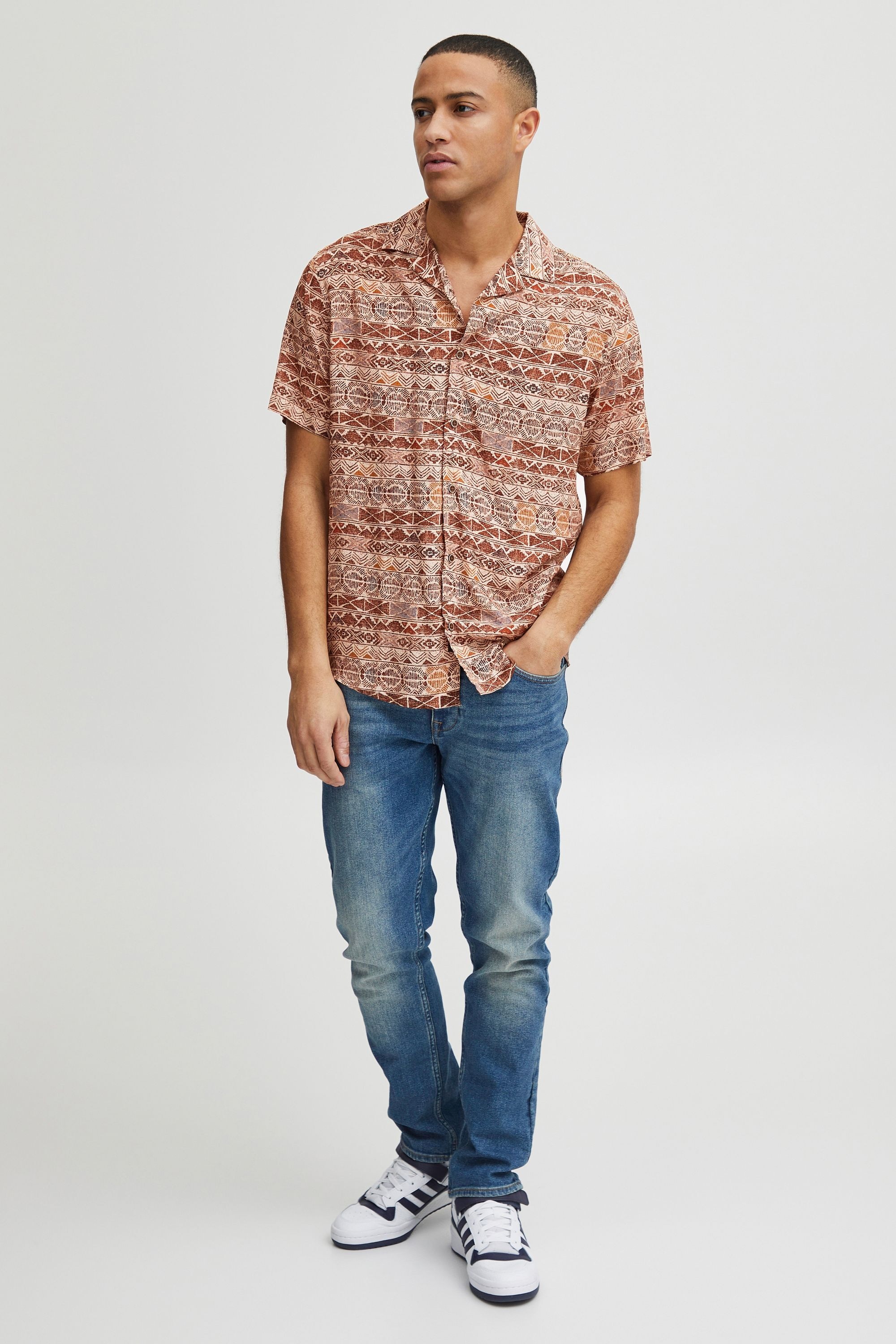 Indicode Kurzarmshirt »Kurzarmhemd IDMariol«