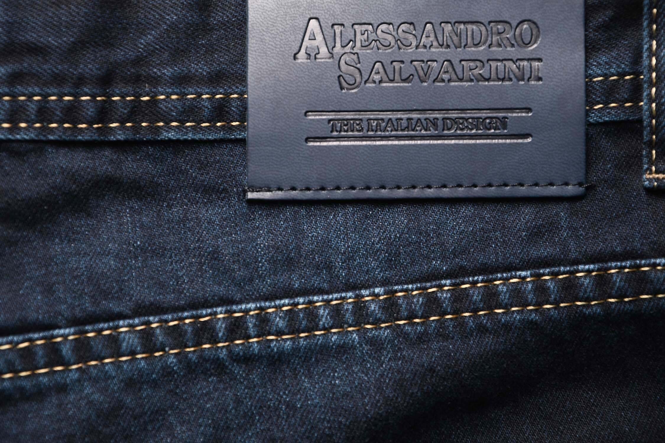 Alessandro Salvarini Regular-fit-Jeans »A. Salvarini Beppo Designer Herren Jeans Hose Basic Jeanshose Comfort Fit«