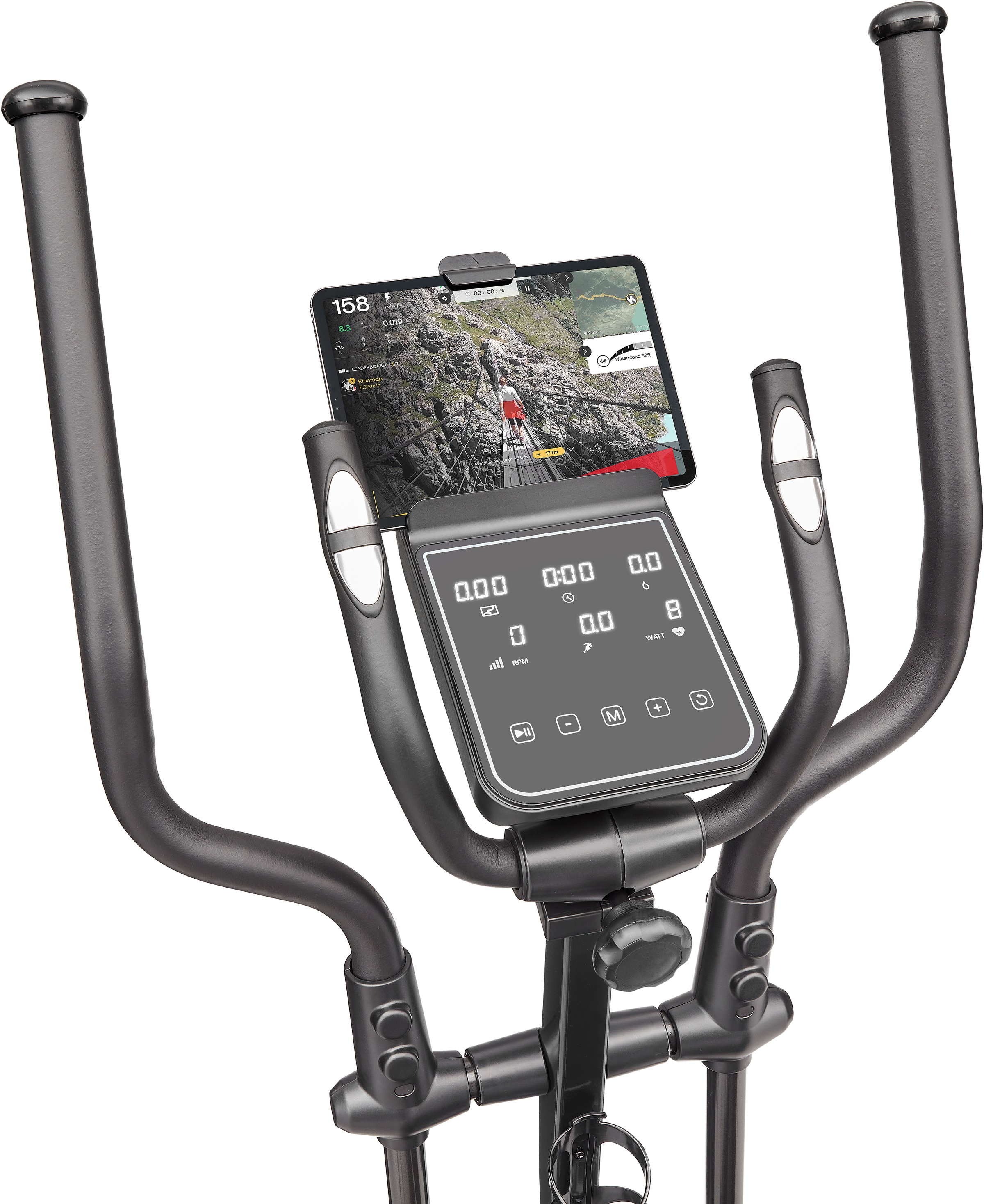 Reebok Crosstrainer-Ergometer »FR30«, (mit Tablet-Halterung und integr. Pulsempfänger), Schwungmasse ca. 4 kg, 18 Widerstandsstufen