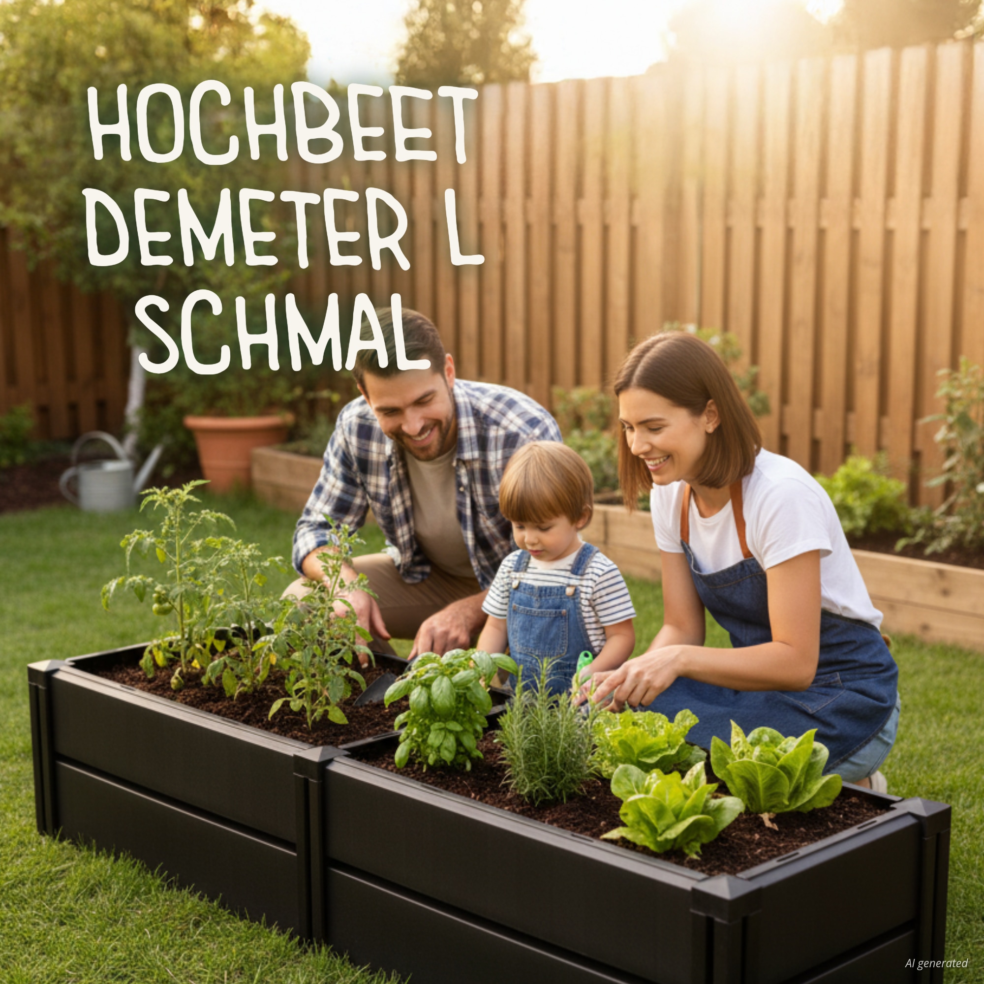 KHW Hochbeet »Demeter L - schmal« BxTxH: 158x44x31 cm