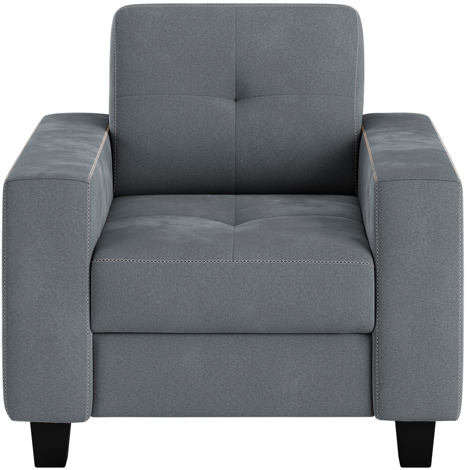 PLACES OF STYLE Sessel »Varese« Kreuznaht in beige