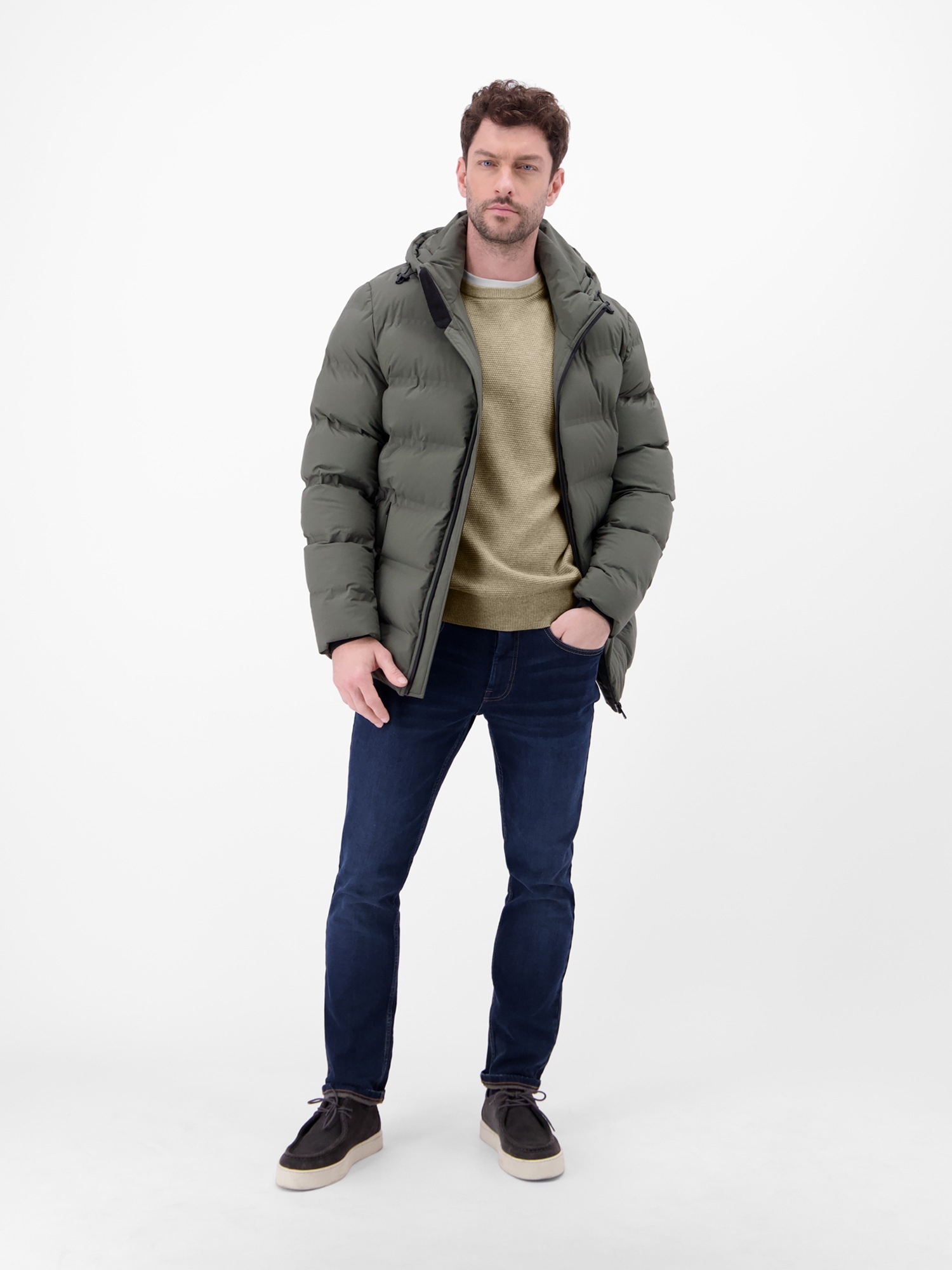 LERROS Strickpullover »Herren Strickpullover in Twist-Struktur« Rundhalsausschnitt, weicher Stoff, langärmlig, normale Passform