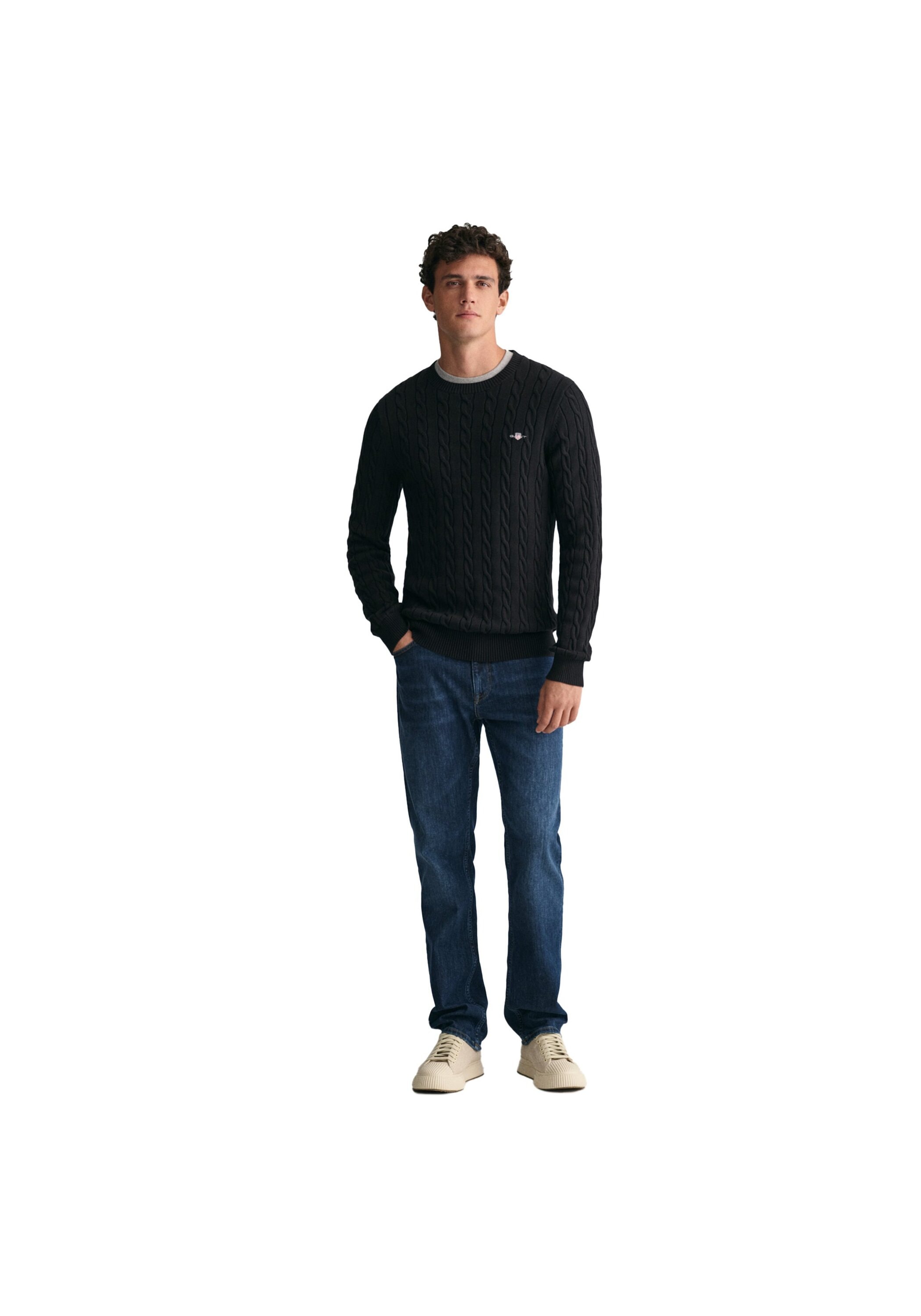 Gant Sweater »Strickpullover COTTON CABLE C-NECK«