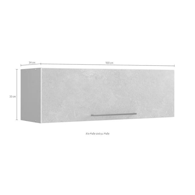 HELD MÖBEL Klapphängeschrank »Tulsa«, 100 cm breit, mit 1 Klappe, schwarzer  Metallgriff, MDF Front bestellen bei OTTO