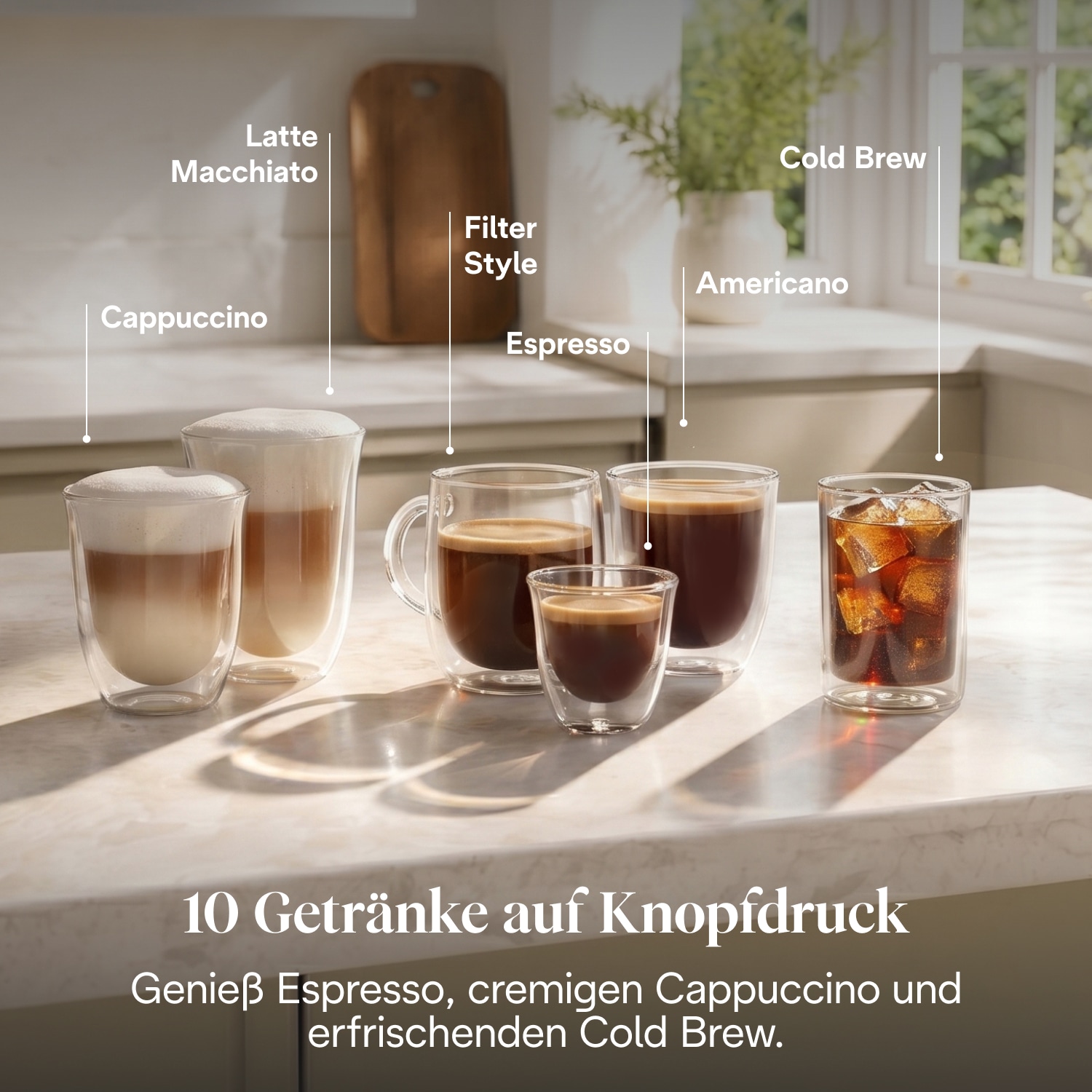 De'Longhi Kaffeevollautomat »Rivelia Start EXAM420.55.BXL - 10 Rezepte, Cold Brew & 2 Bohnenbehälter« Schwarz, Extra-Shot-Funktion, innovatives Bean-Switch System