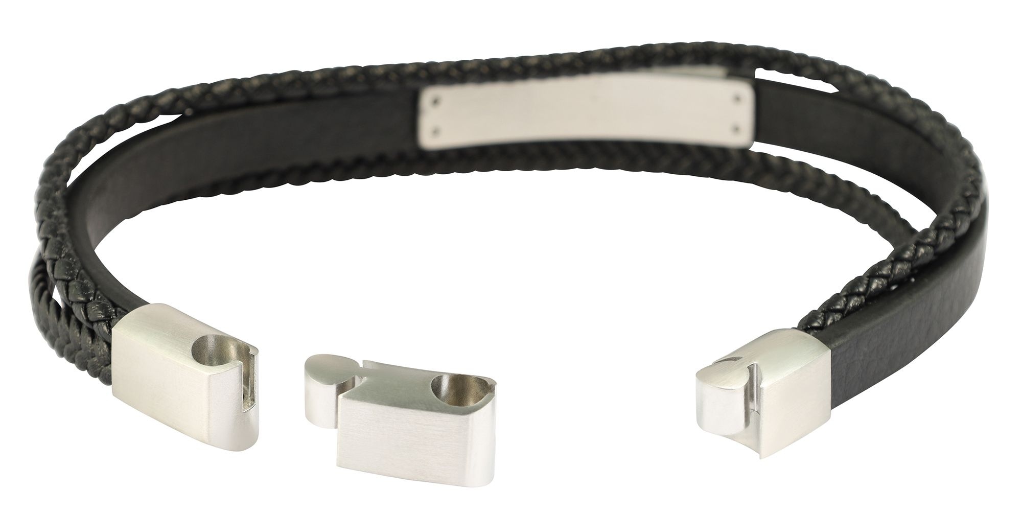 Adelia´s Lederarmband »Herren Armband ¿ Lederarmband aus Leder 19 cm«