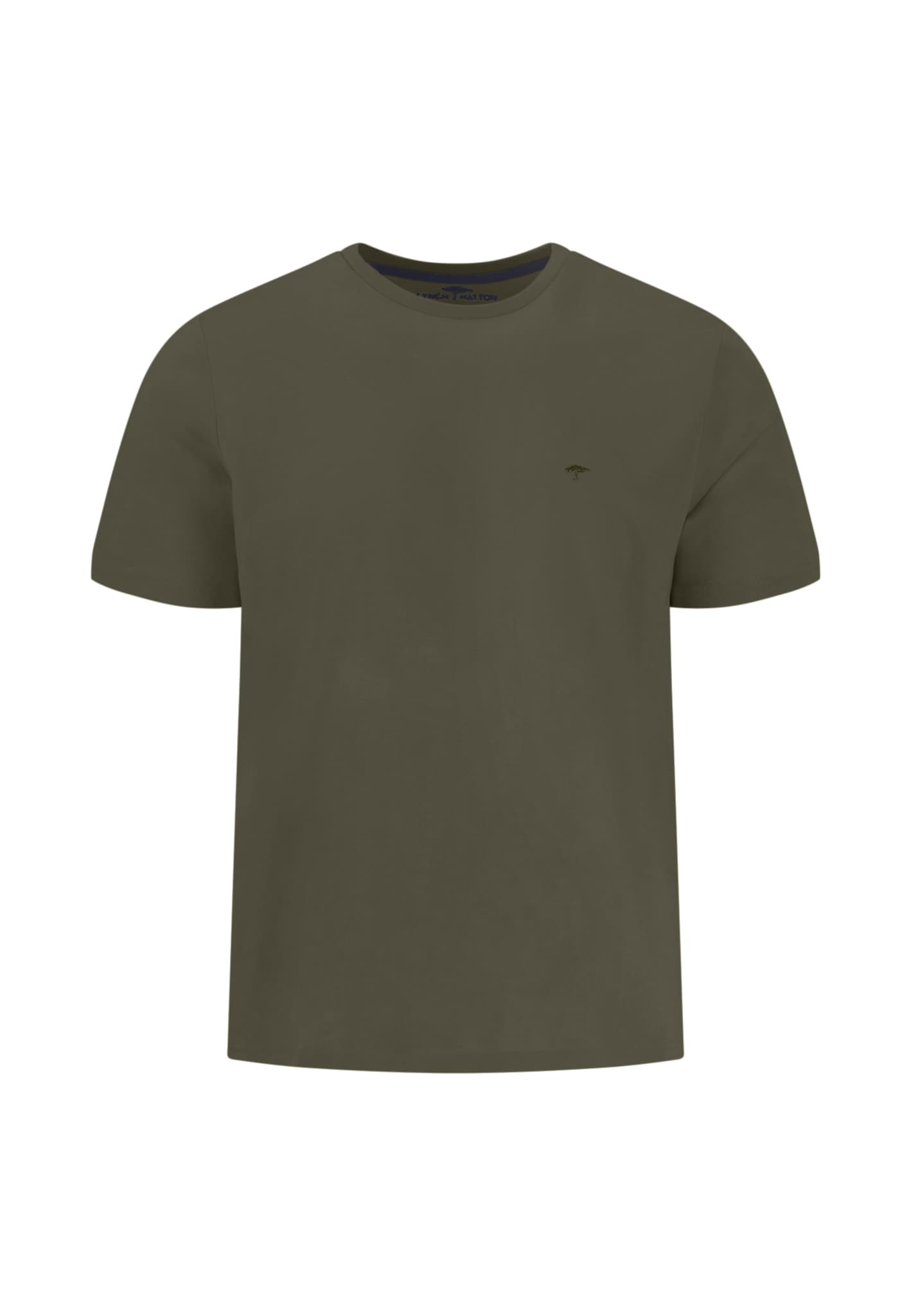 FYNCH-HATTON T-Shirt normale Passform, Kurzarm, hüftbedeckende Länge, aus Baumwolle