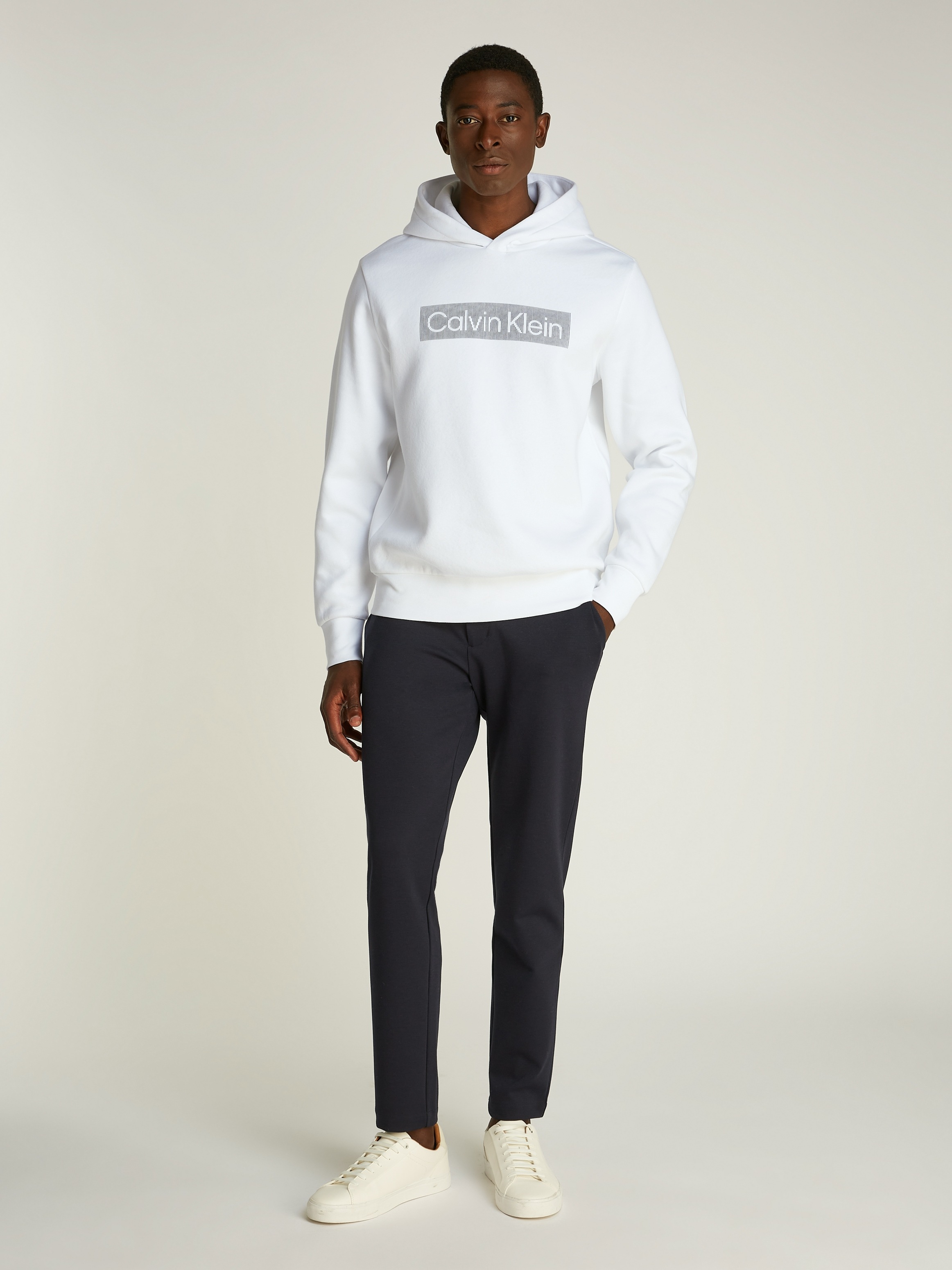 Calvin Klein Kapuzensweatshirt »BOX STRIPED LOGO HOODIE«, mit Logoschriftzug