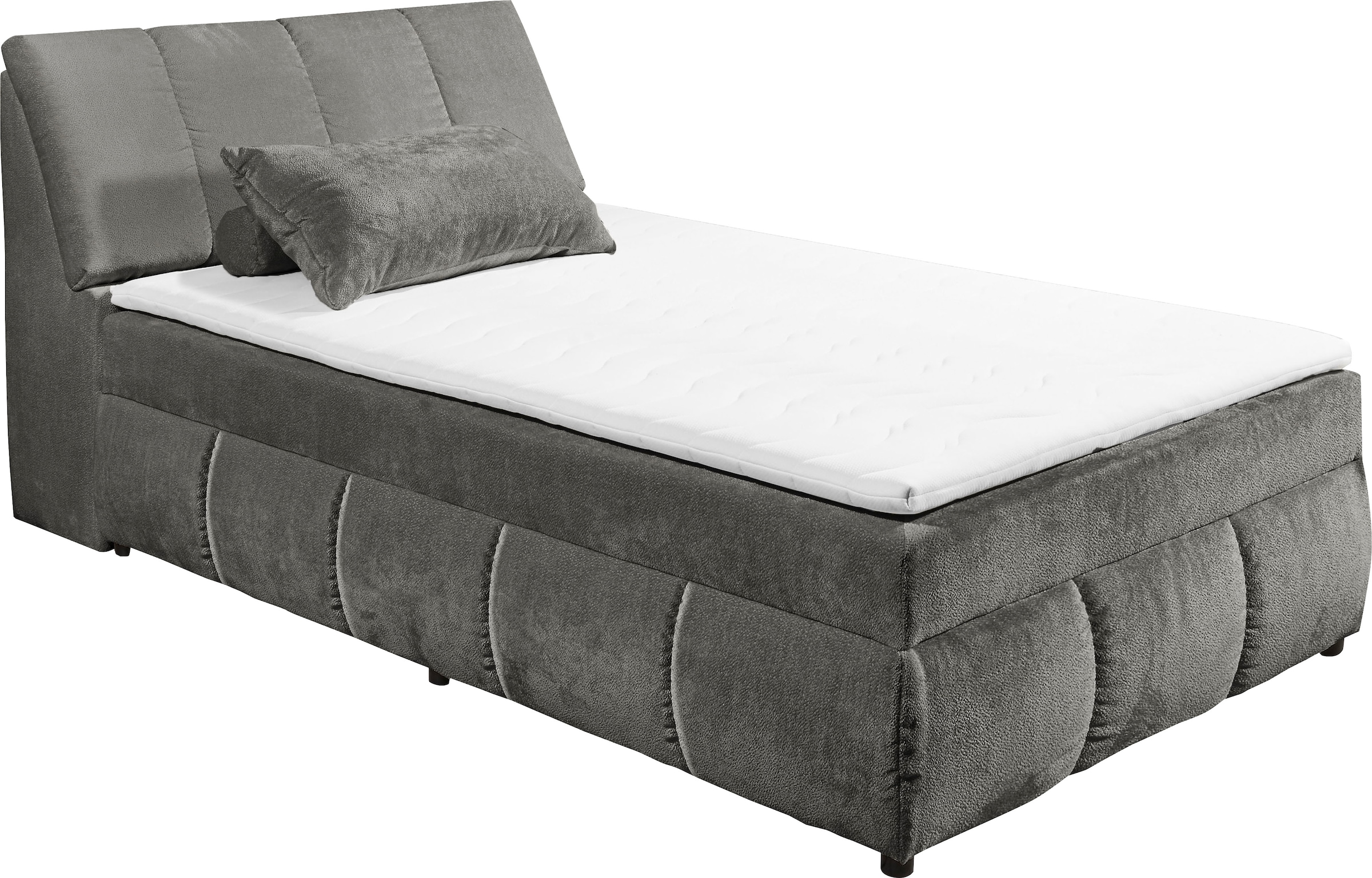 ED EXCITING DESIGN Boxbett »Valencia« inkl. Bettkasten und Stauraum im Kopfteil