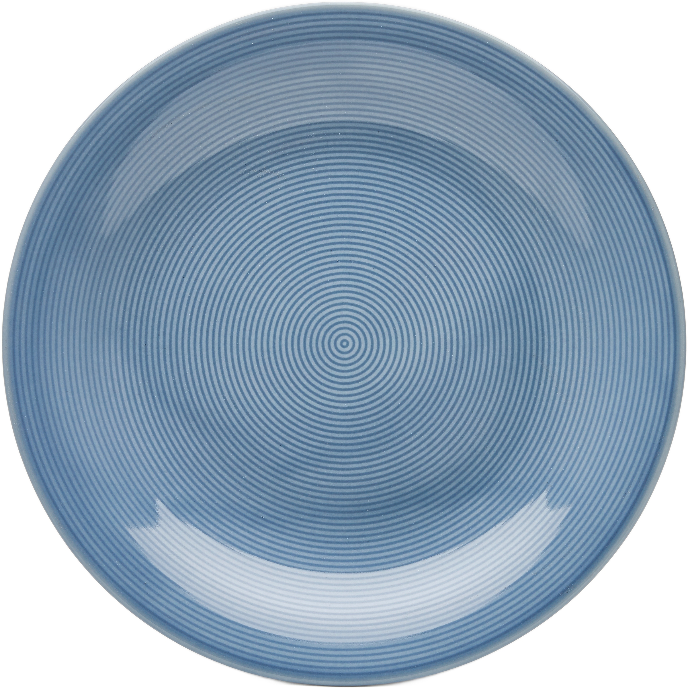 van Well Speiseteller »Teller Set, Jive, flacher Teller 25 cm, 6 Stück« dezentes Spiraldekor, spülmaschinen-und mikrowellengeeignet
