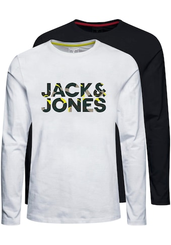 Jack & Jones Junior Langarmshirt »JJRAMP TEE LS CREW NECK 2PK MP JNR«, (Packung, 2 tlg.) kaufen