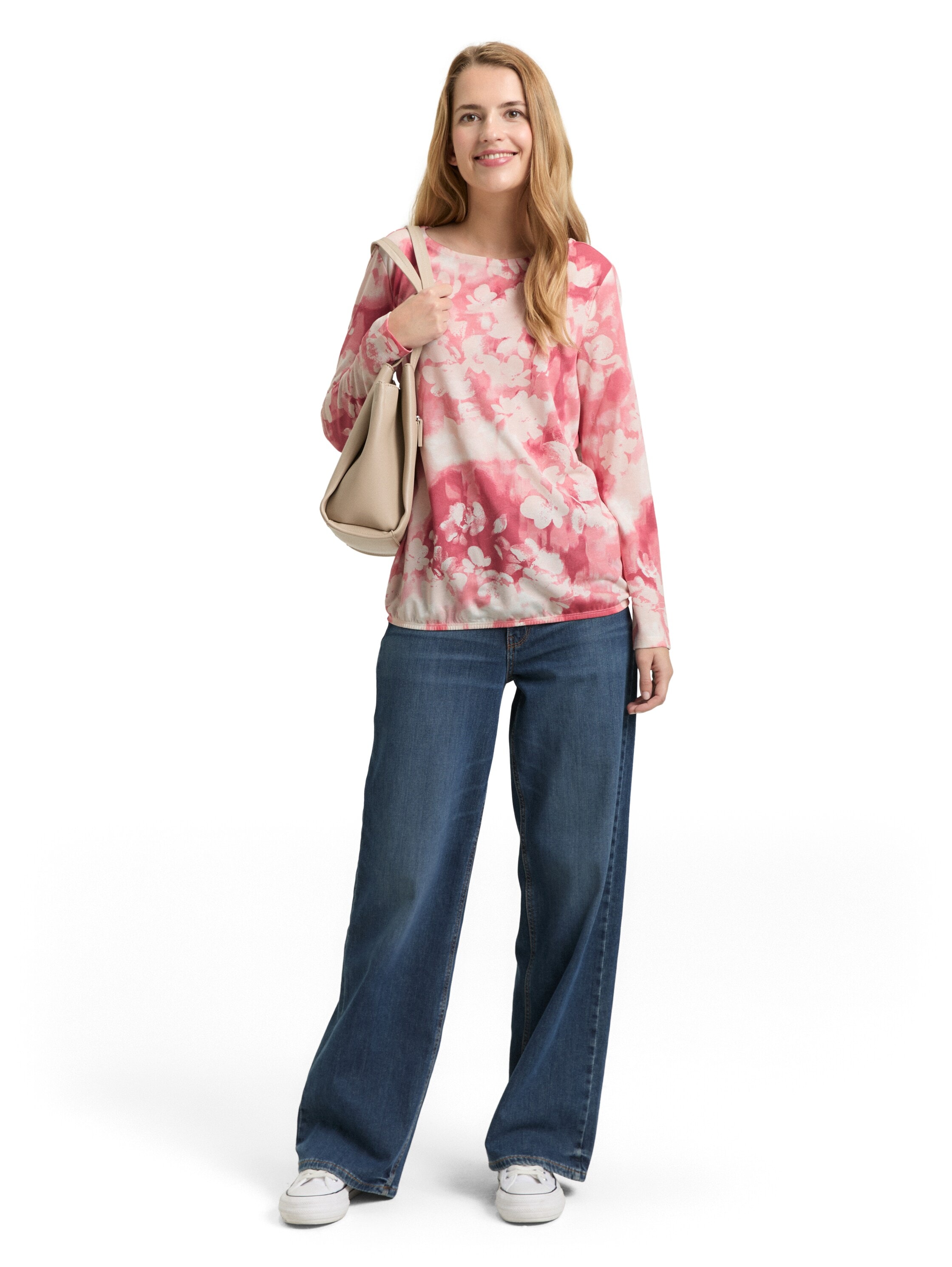 TOM TAILOR Langarmshirt mit All-Over Print