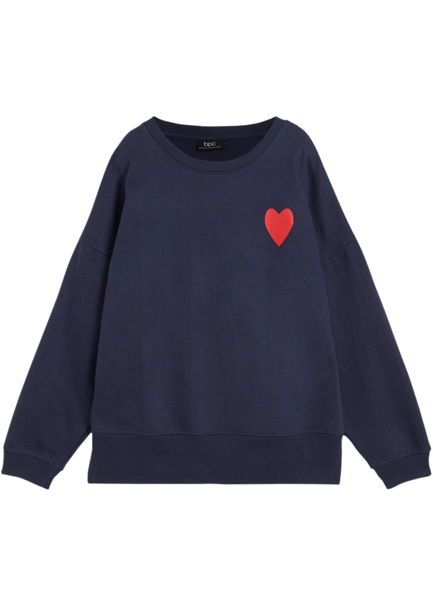 bonprix Sweatshirt , lässiger Schnitt, überschnittene Schulter, Oversize-Passform
