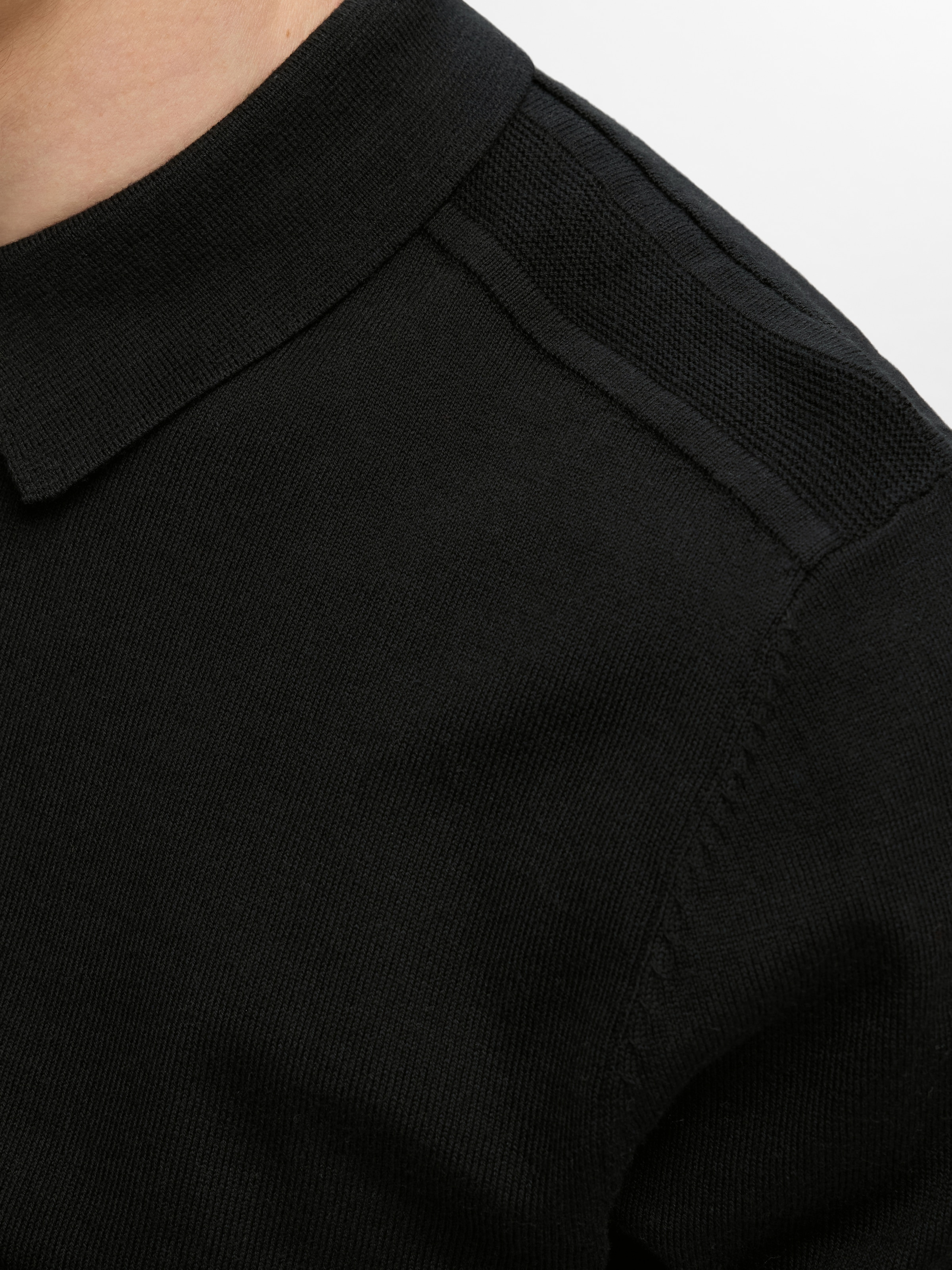 SELECTED HOMME Polokragenpullover »SLHBERG LS HALF ZIP POLO NOOS«