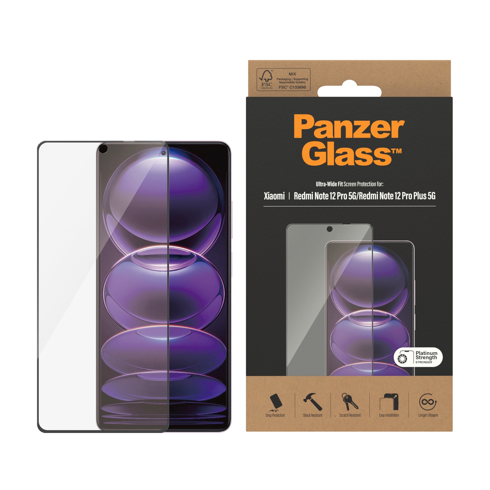 Displayschutzglas »Screen Protector Ultra Wide Fit«, für Xiaomi Redmi Note 12 Pro/12...