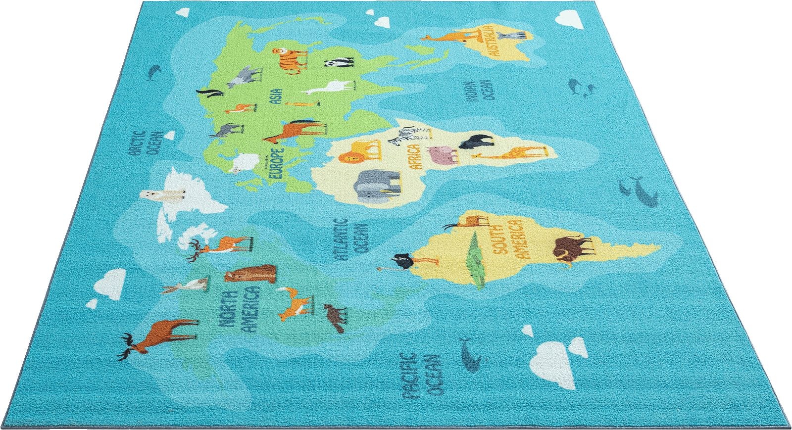 the carpet Teppich »Happy Life« rechteckig 4 mm Höhe Life Kinderzimmer Teppich Spielteppich pflegeleicht