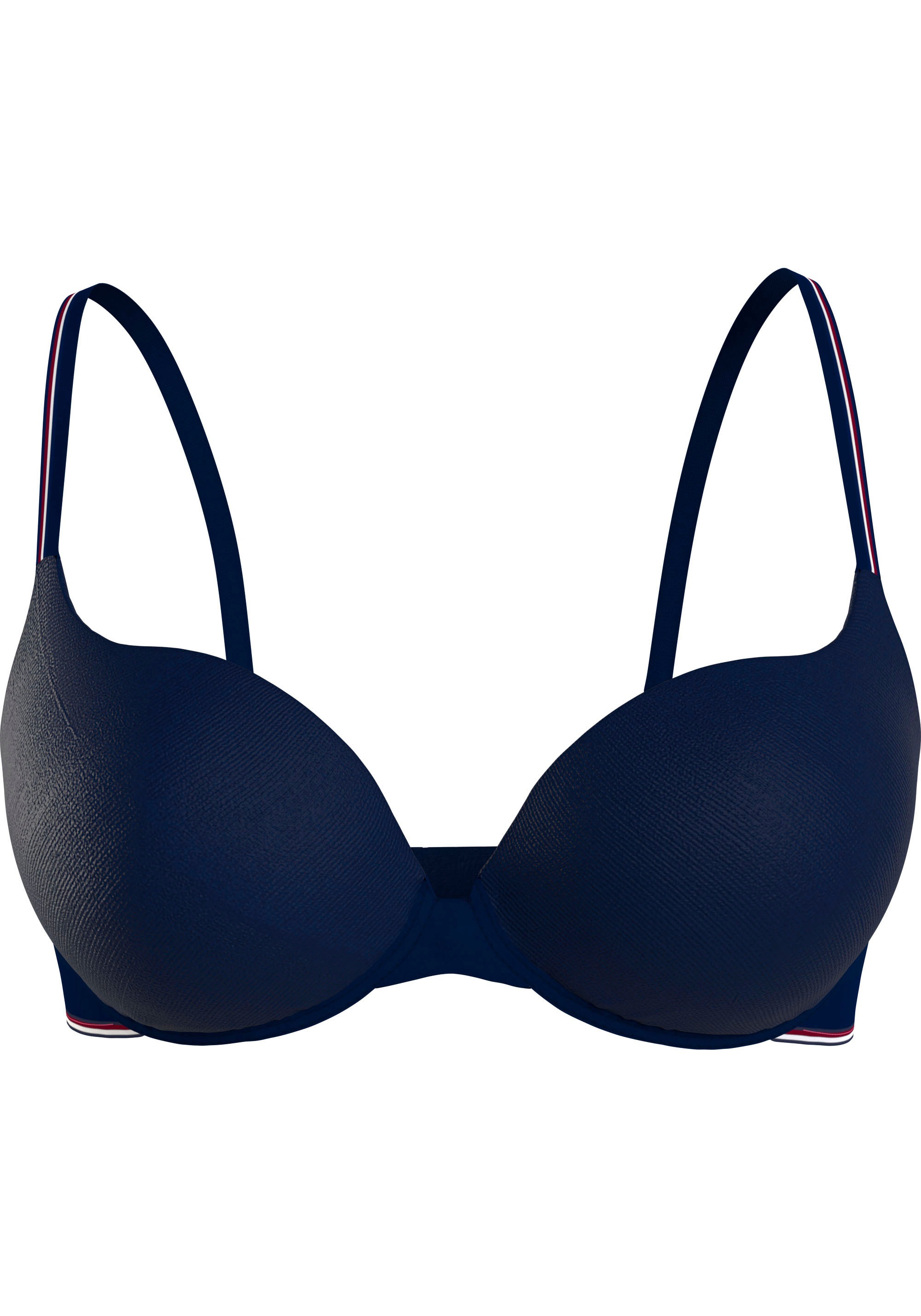 Push-up-BH ohne Bügel mit Spitze, Blau, Tommy Hilfiger