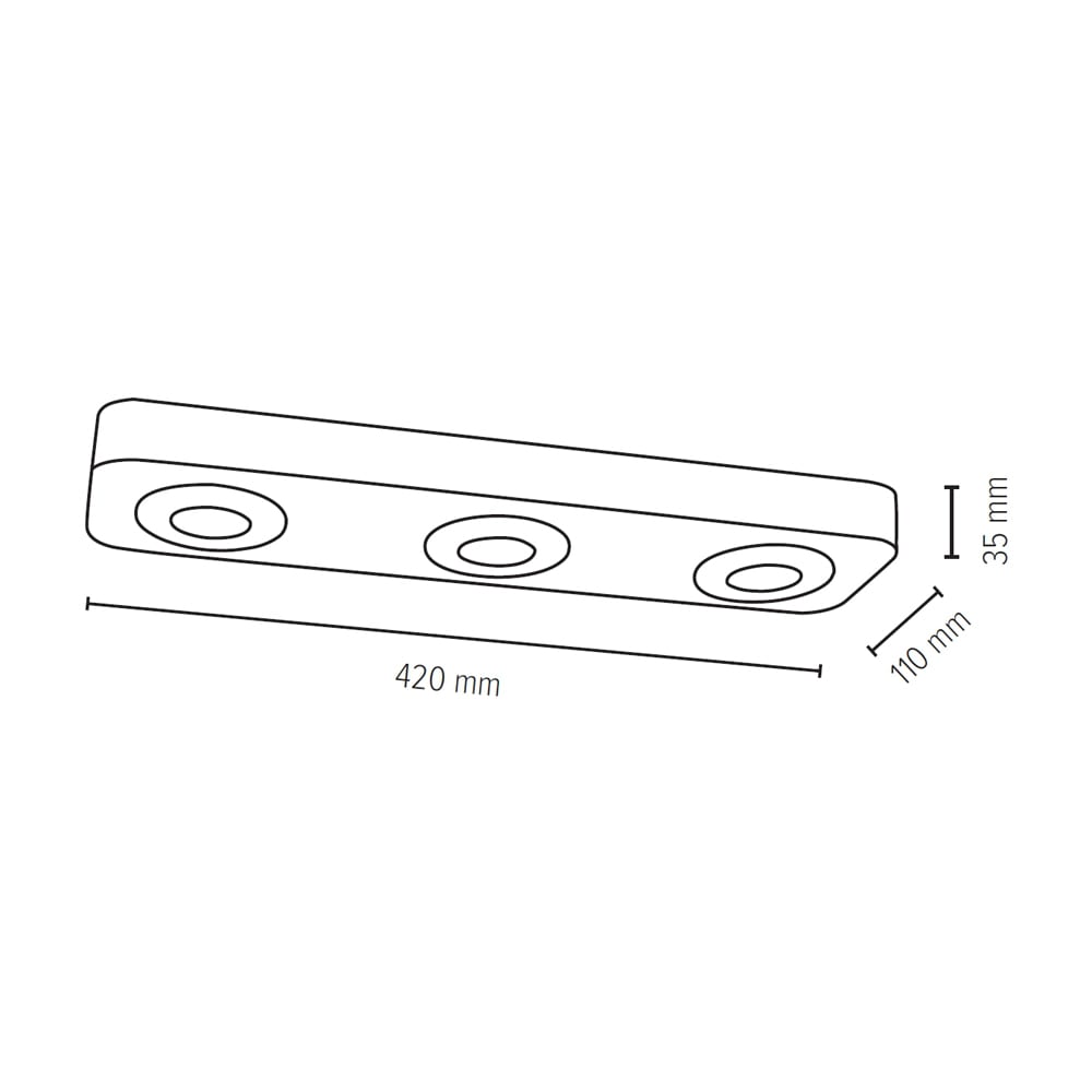 SPOT Light LED Deckenleuchte »COOL«, 3 flammig-flammig, aus echtem Beton, LED-Module inklusive, Handgemacht, Made in EU