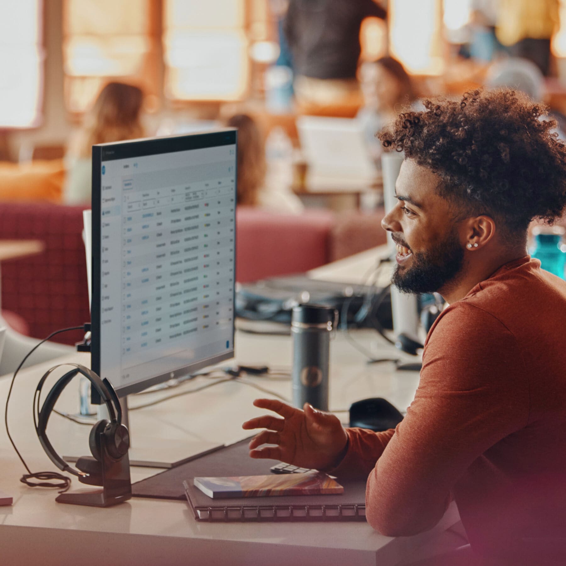 HP Kopfhörer »Voyager Focus 2 USB-C-C-Headset, für Microsoft Teams zertifiziert, + U«