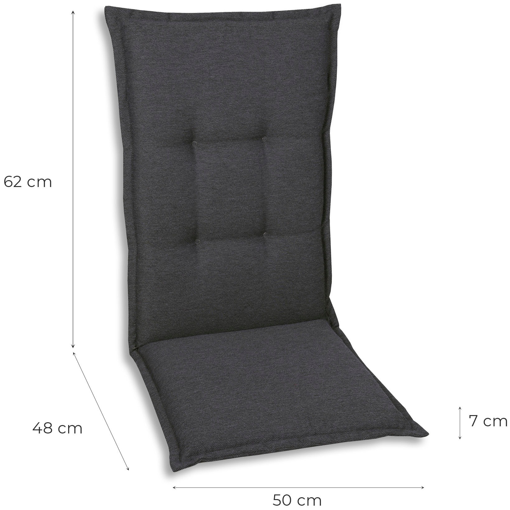 GO-DE Sesselauflage mittel, wasserabweisend