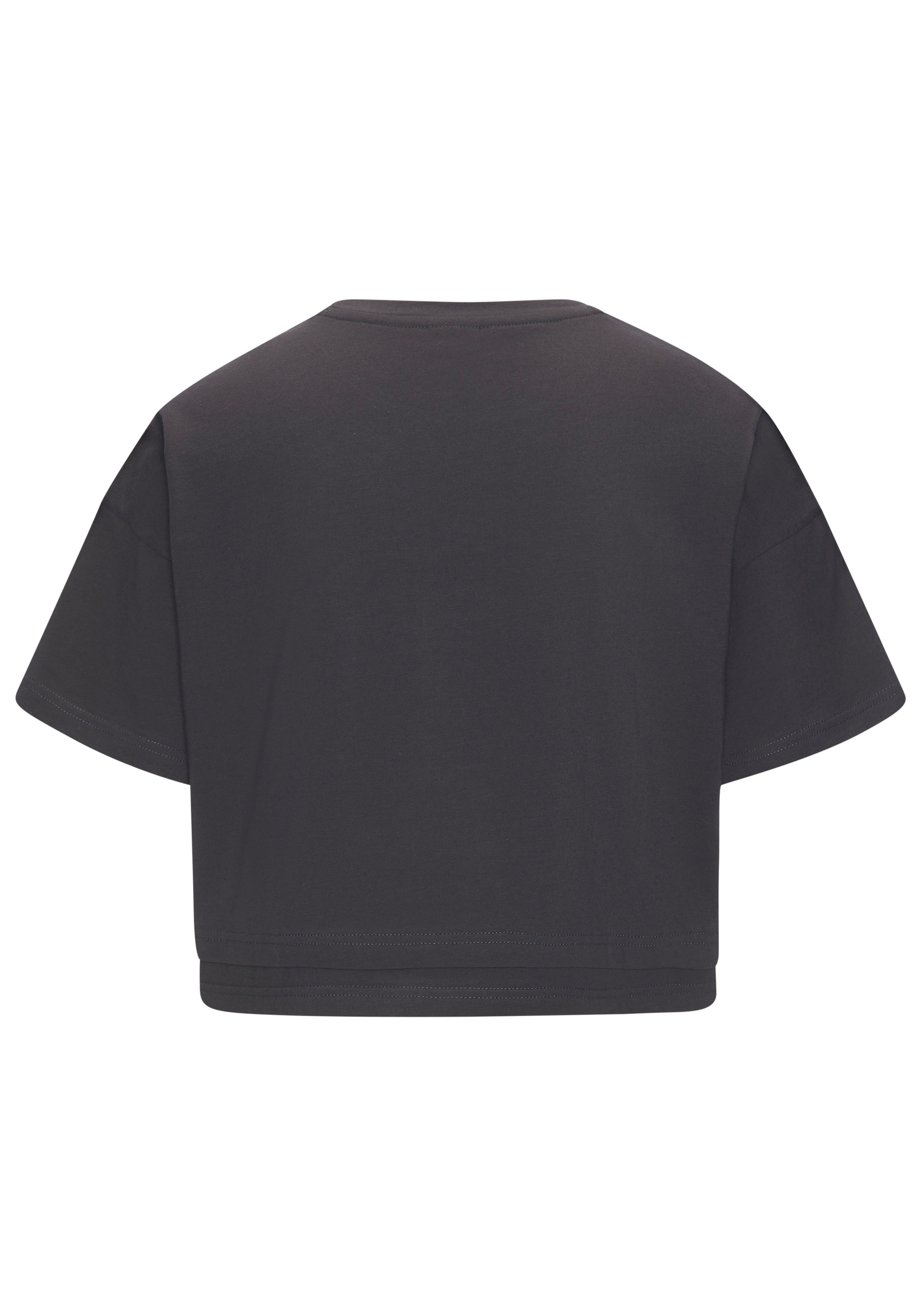 LASCANA Kurzarmshirt mit kastigem Schnitt und Lagen-Look