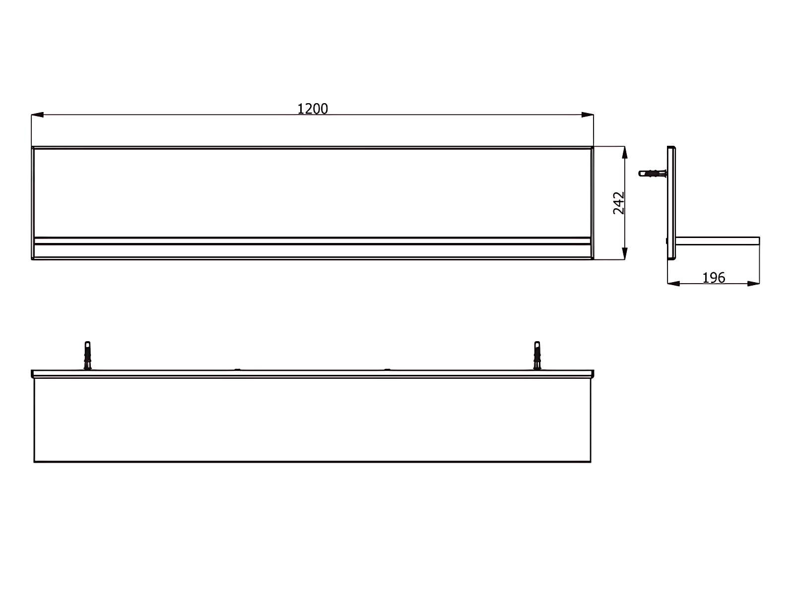 INOSIGN Wandboard »Burgundy Schwebendes Regal, Wandregal, Ablage«, Hochglanzfront, 1 Ablageboden, Breite 120 cm