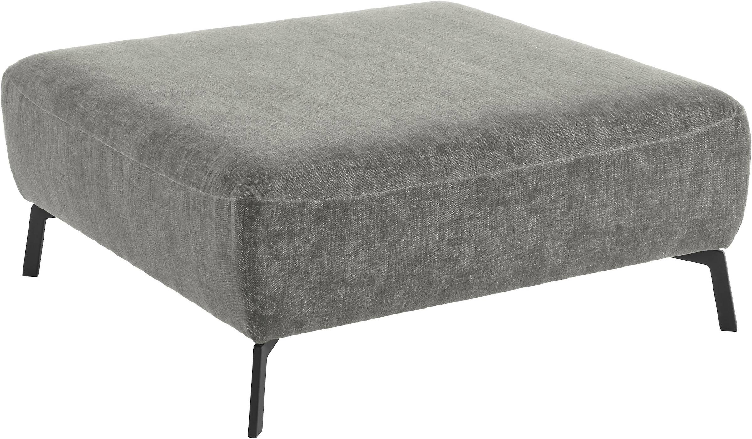 Home affaire Hocker »Liora, weich gepolstert, saugroboterfreundlich, 100x100 cm« passend zum 2,5- & 3-Sitzer Sofa der Liora-Serie