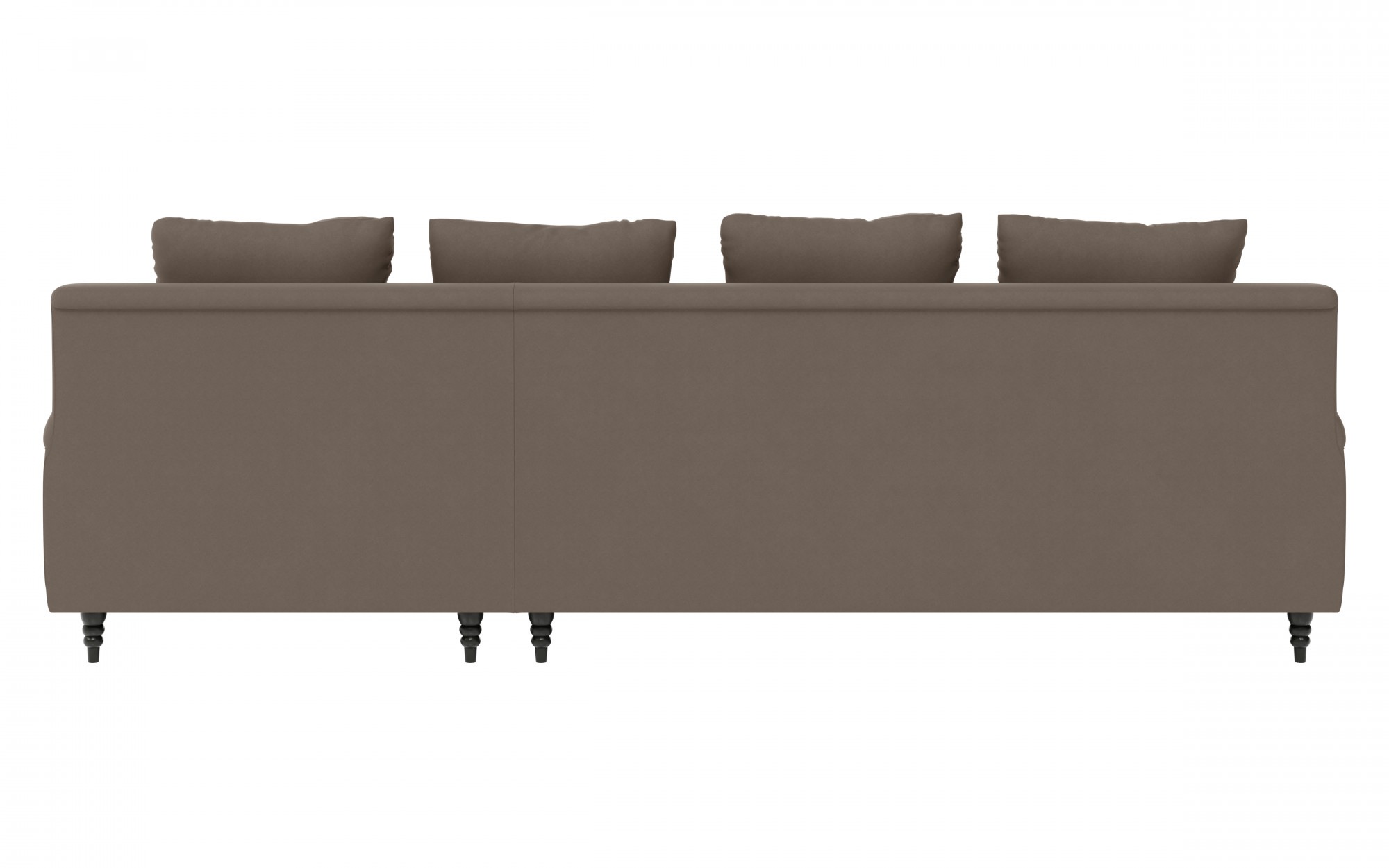 Guido Maria Kretschmer Home&Living Ecksofa »NORIN L-Form«, zwei Fußarten: vorne - Rollen, hinten - Holzfüße