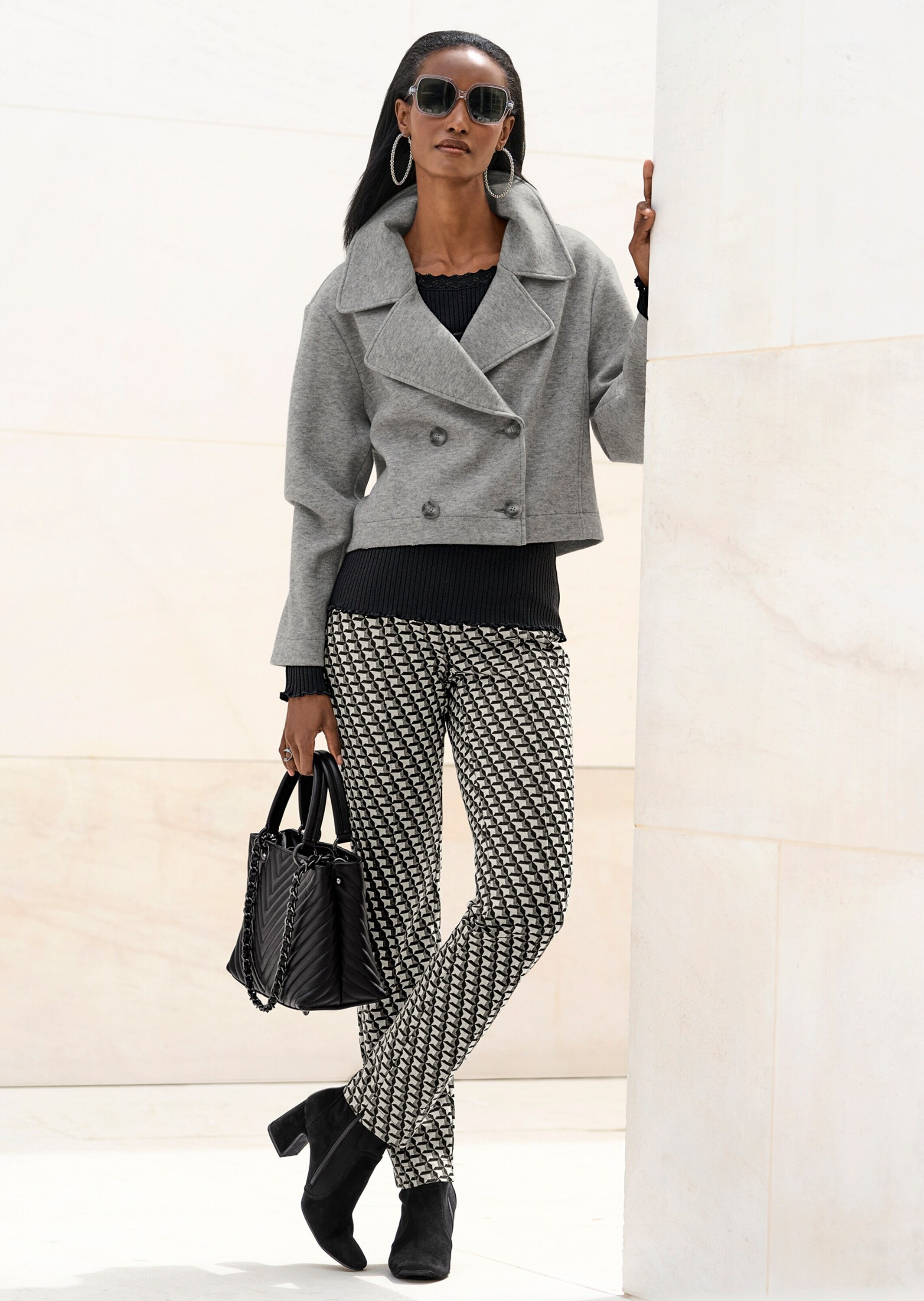 MADELEINE Jerseyblazer »Blazer Zweireihiger Kurzblazer«