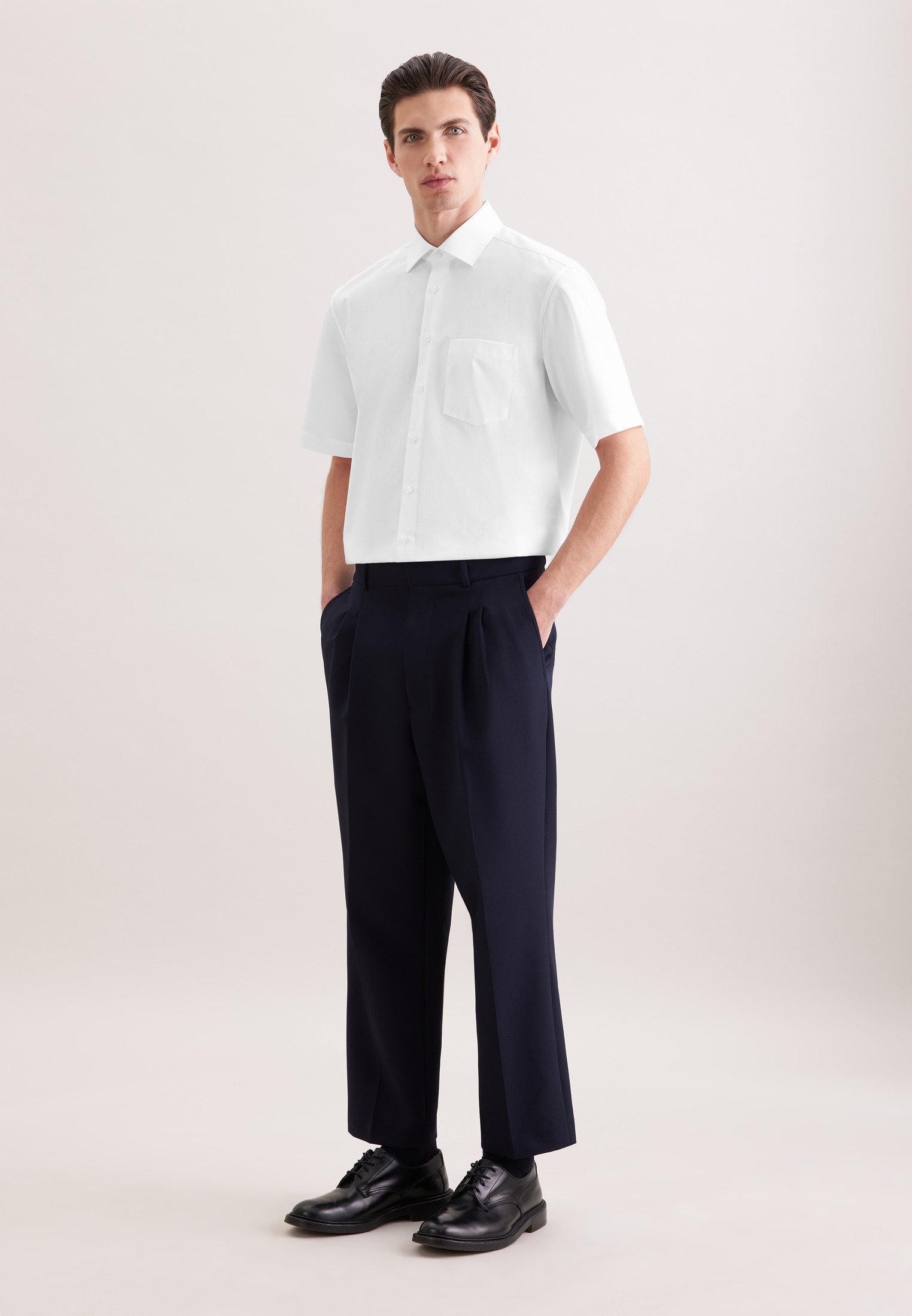 seidensticker Businesshemd »Schwarze Rose« Regular 1/2 Kentkragen Uni