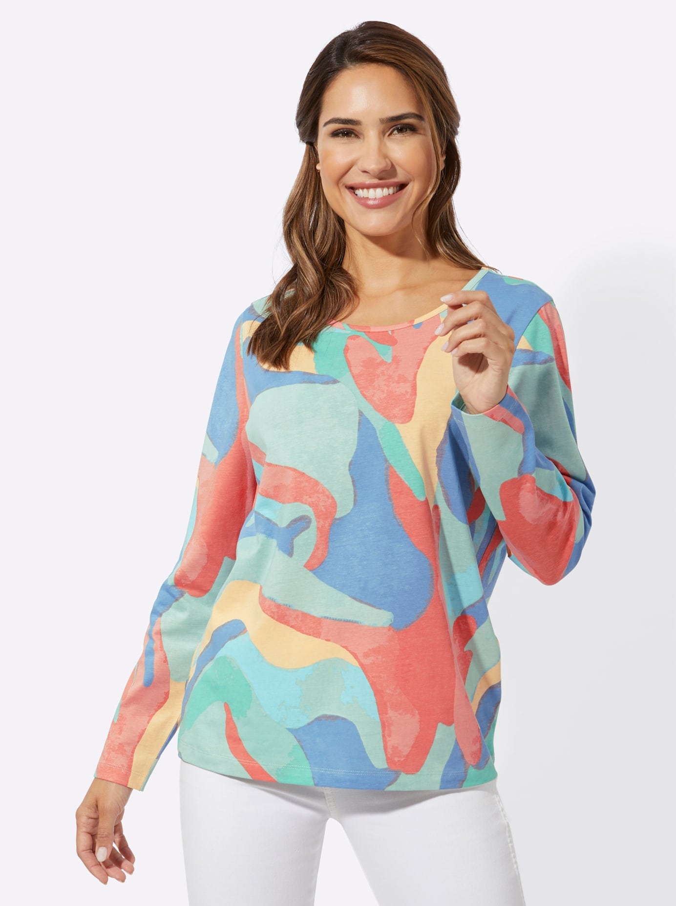 Classic Basics Langarmshirt »Druck-Shirt«, (1 tlg.)
