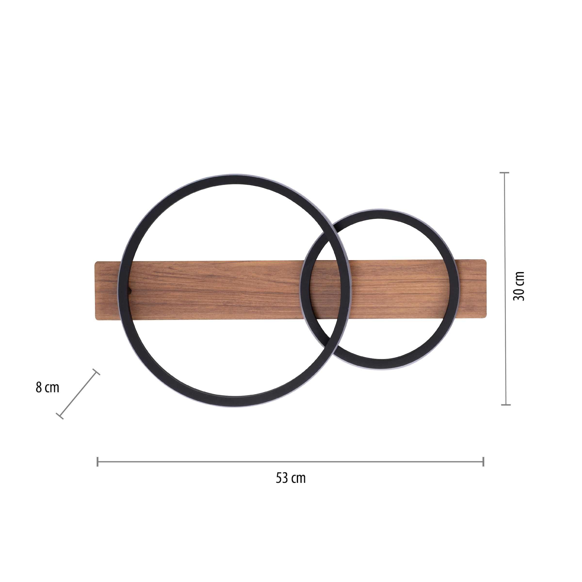 JUST LIGHT Deckenleuchte »TROOPER« LED-Board 1 Stk. Warmweiß LED