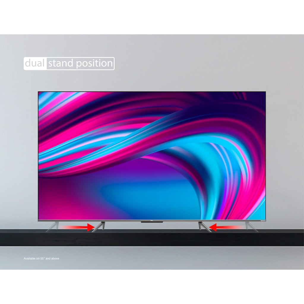 TCL QLED-Fernseher »50C631X2«, 126 cm/50 Zoll, 4K Ultra HD, Smart-TV-Google TV