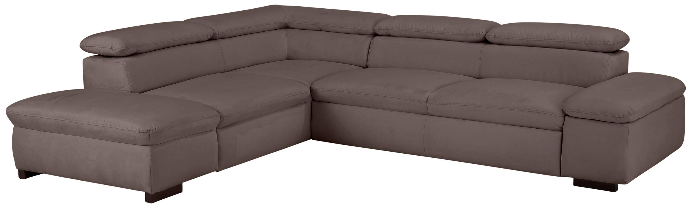 Home affaire Ecksofa »Alberto L-Form«, mit Kopfteilverstellung, wahlweise mit Bettfunktion