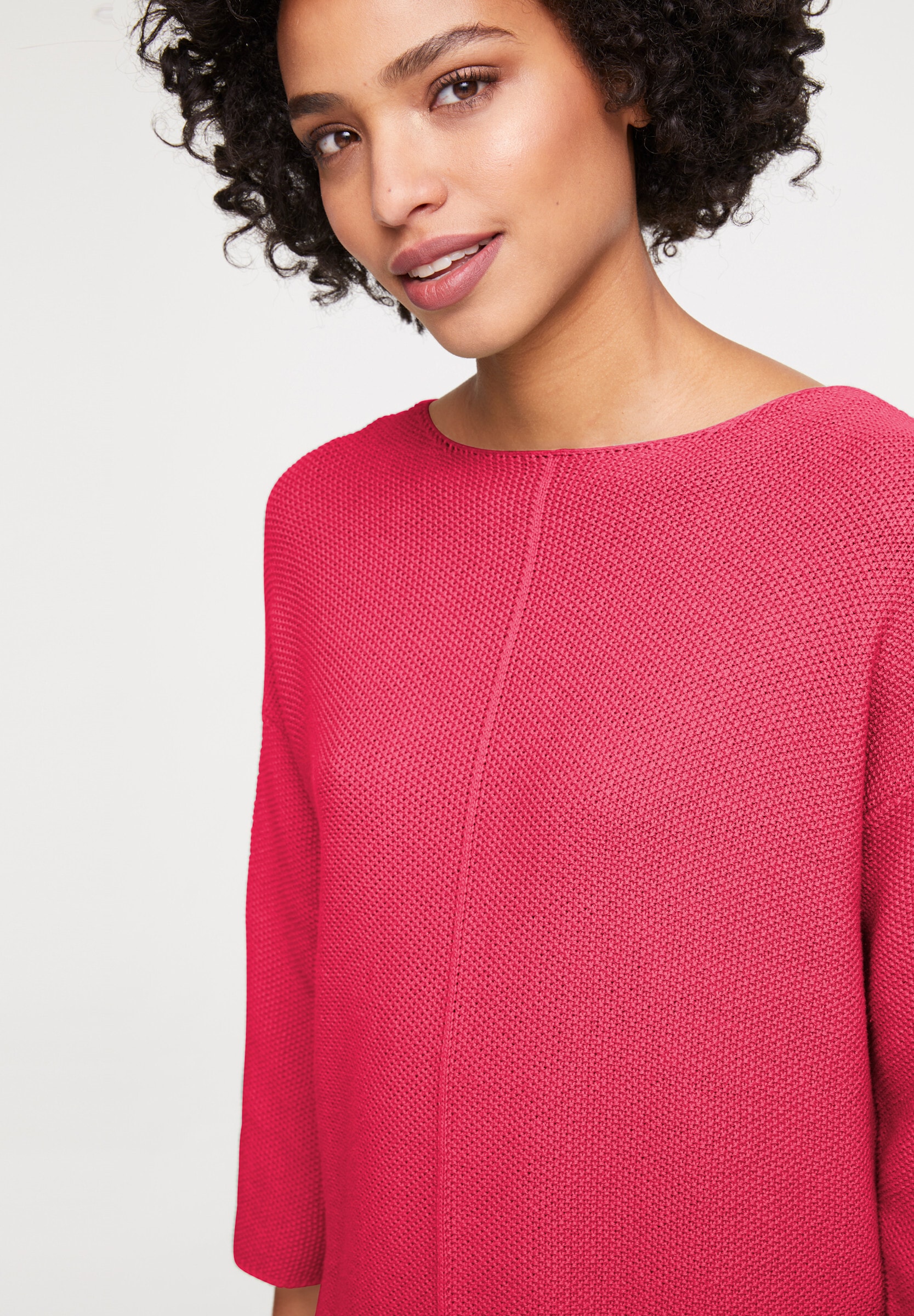 heine Longpullover »Oversized Pullover Strickpullover mit Effekt-Strick«