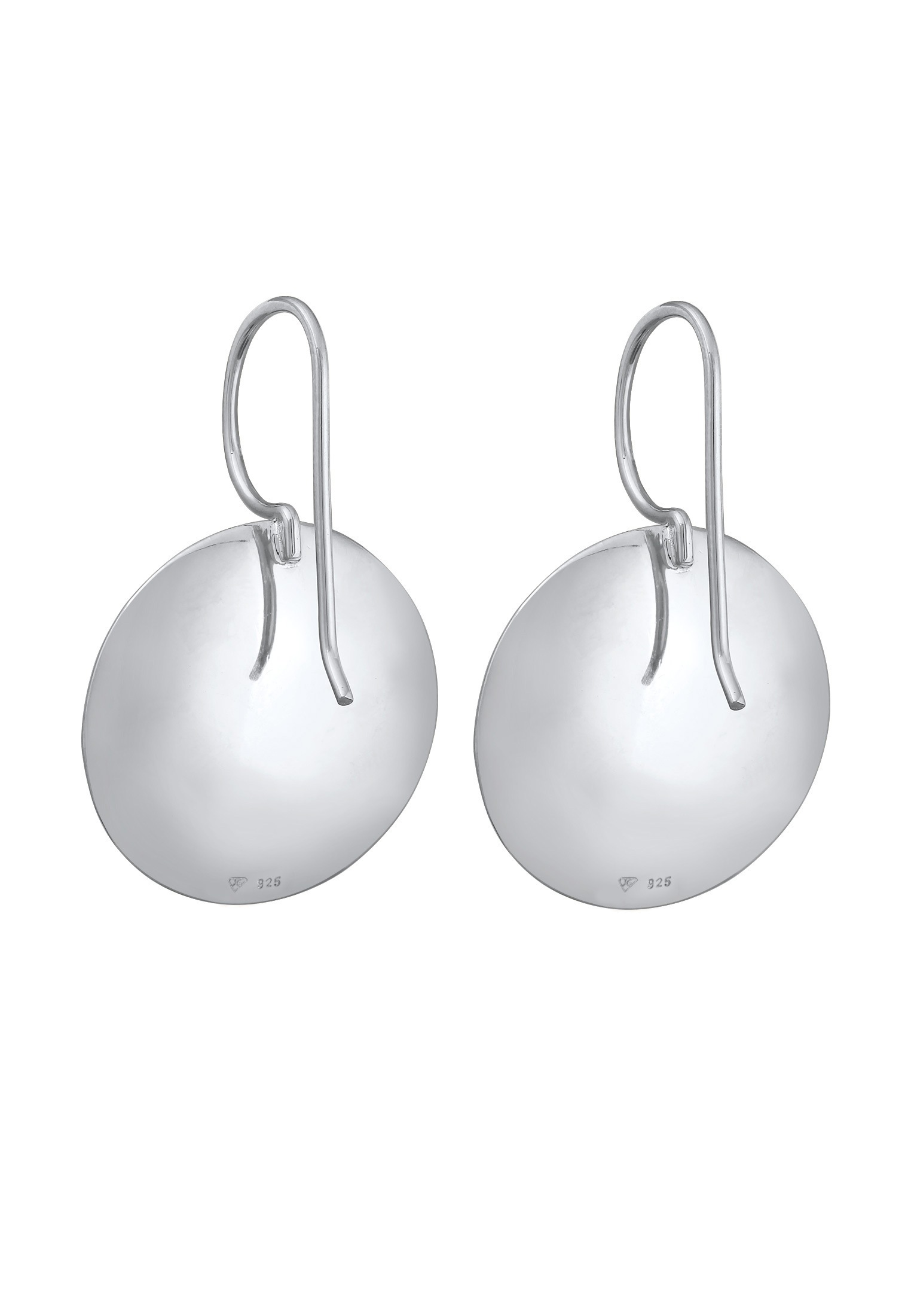 Nenalina Paar Ohrhänger »Ohrringe Basic Geo Kreis Brushed Trend 925 Silber«